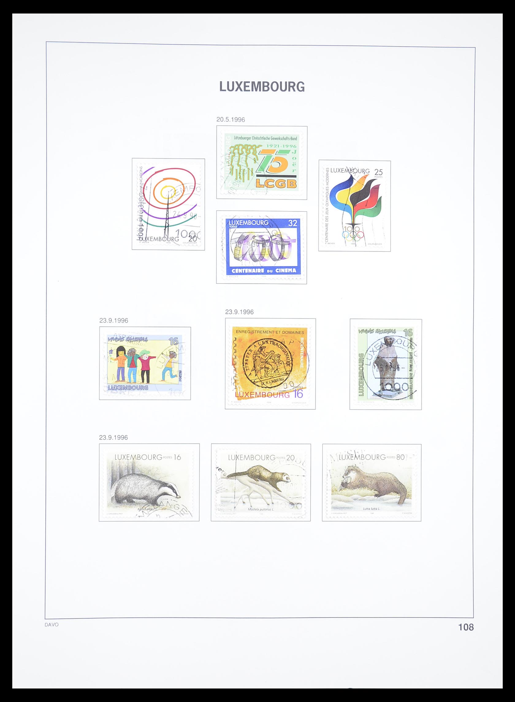 33382 113 - Postzegelverzameling 33382 Luxemburg 1852-2013.
