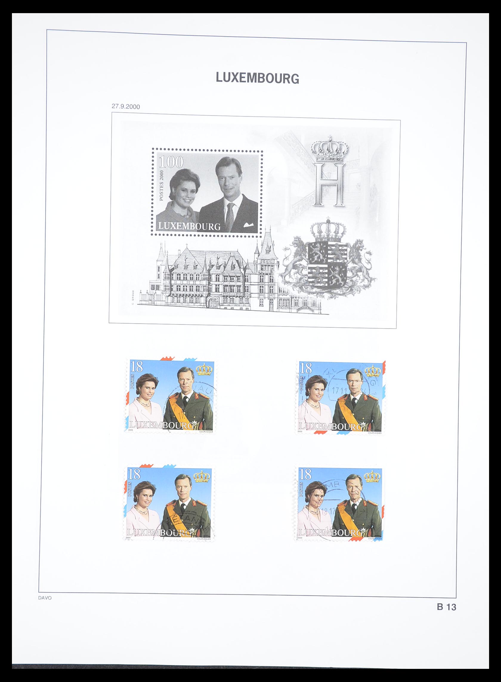 33382 192 - Postzegelverzameling 33382 Luxemburg 1852-2013.