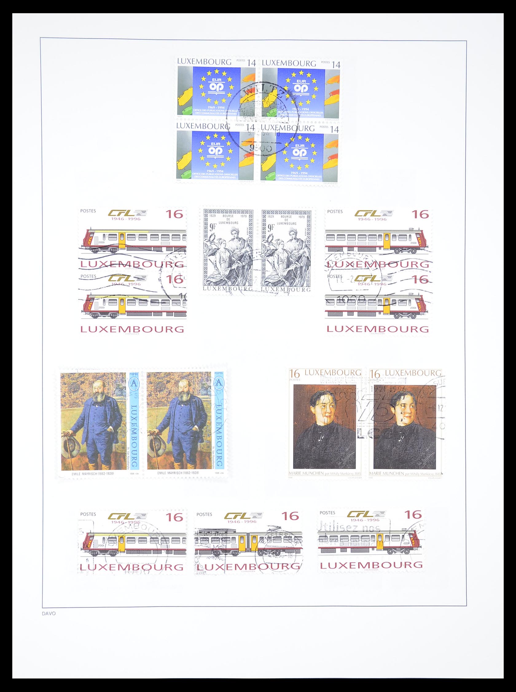 33382 212 - Stamp collection 33382 Luxembourg 1852-2013.