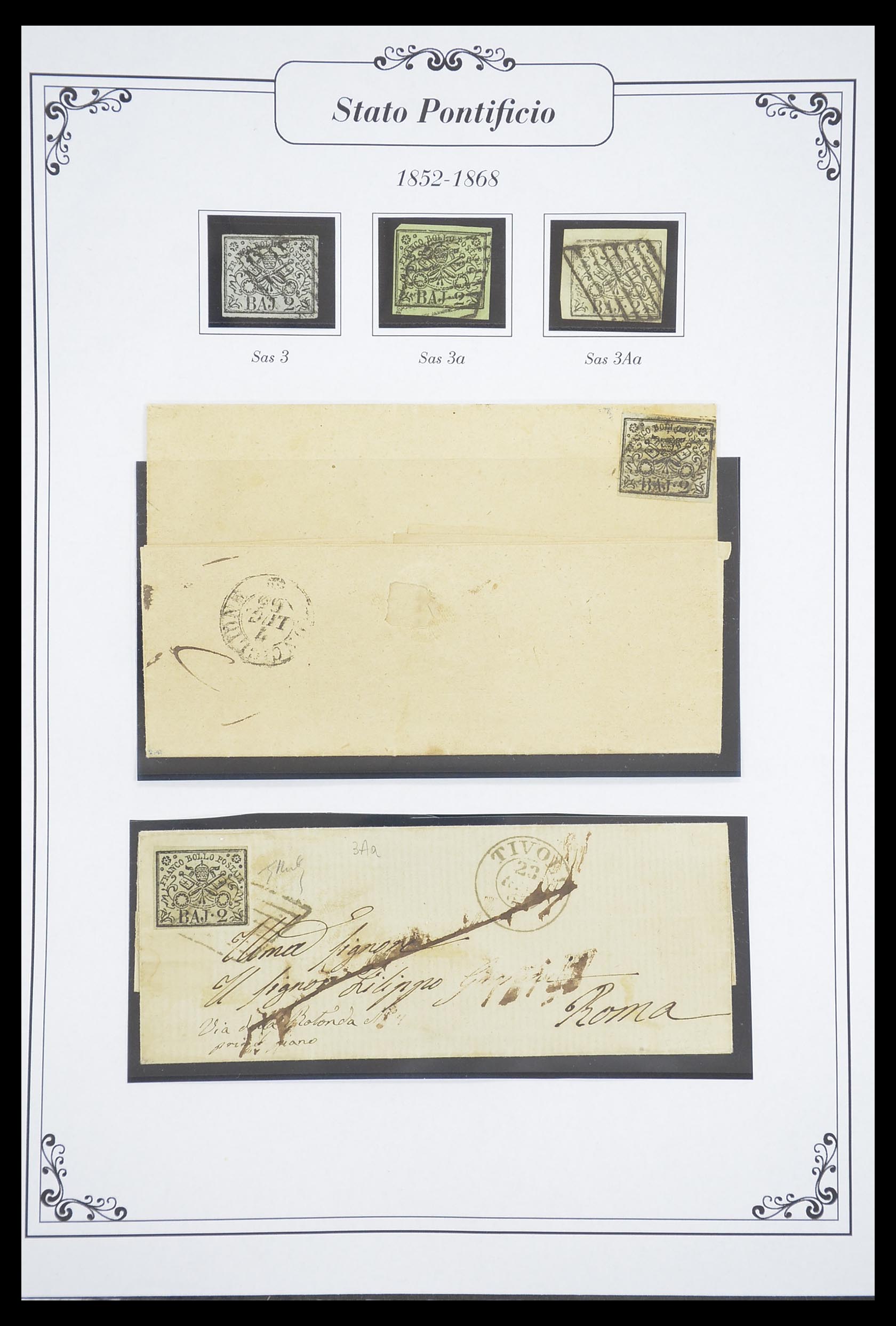 33383 003 - Postzegelverzameling 33383 Italiaanse Staten 1851-1868.
