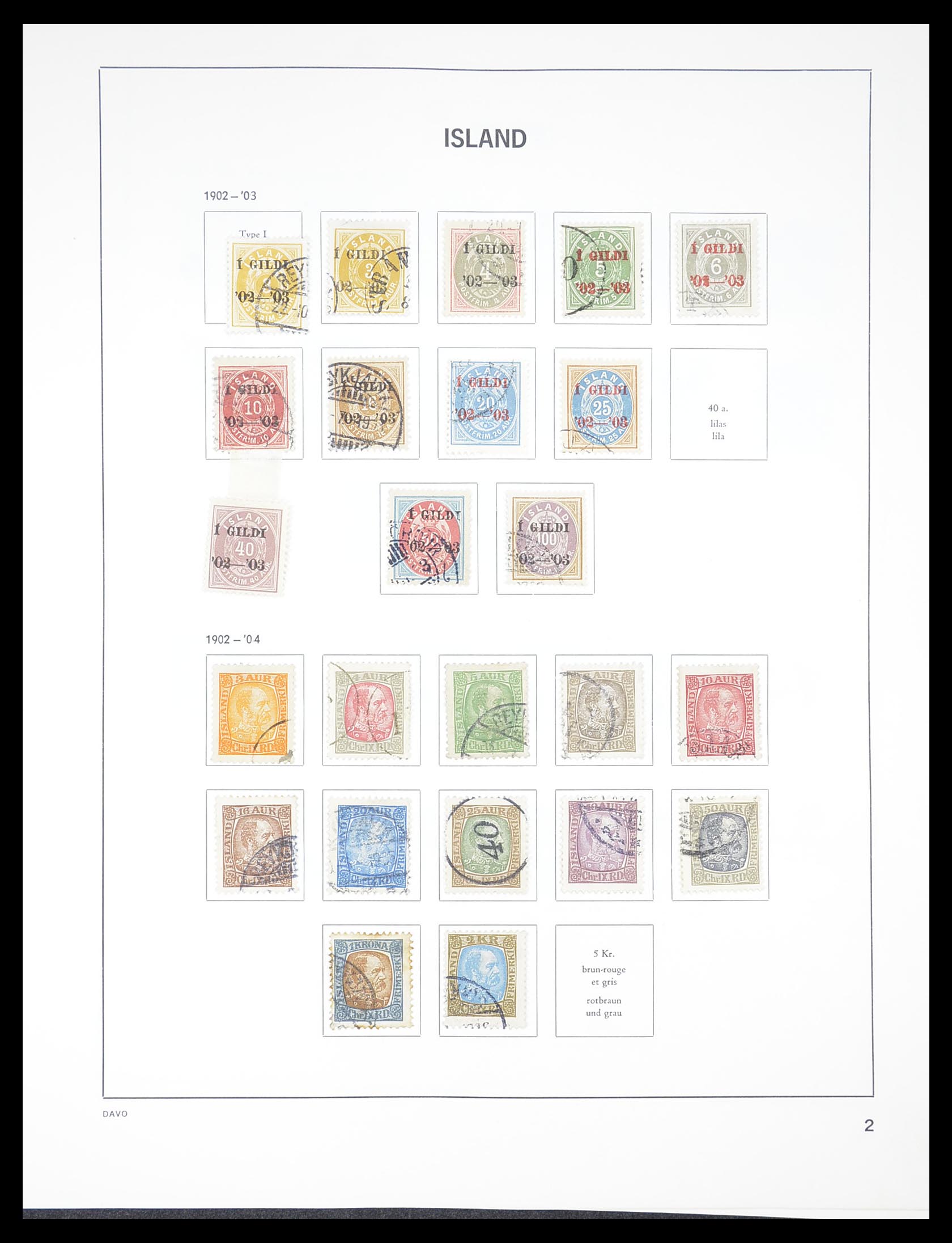 33387 002 - Postzegelverzameling 33387 IJsland 1876-2008.