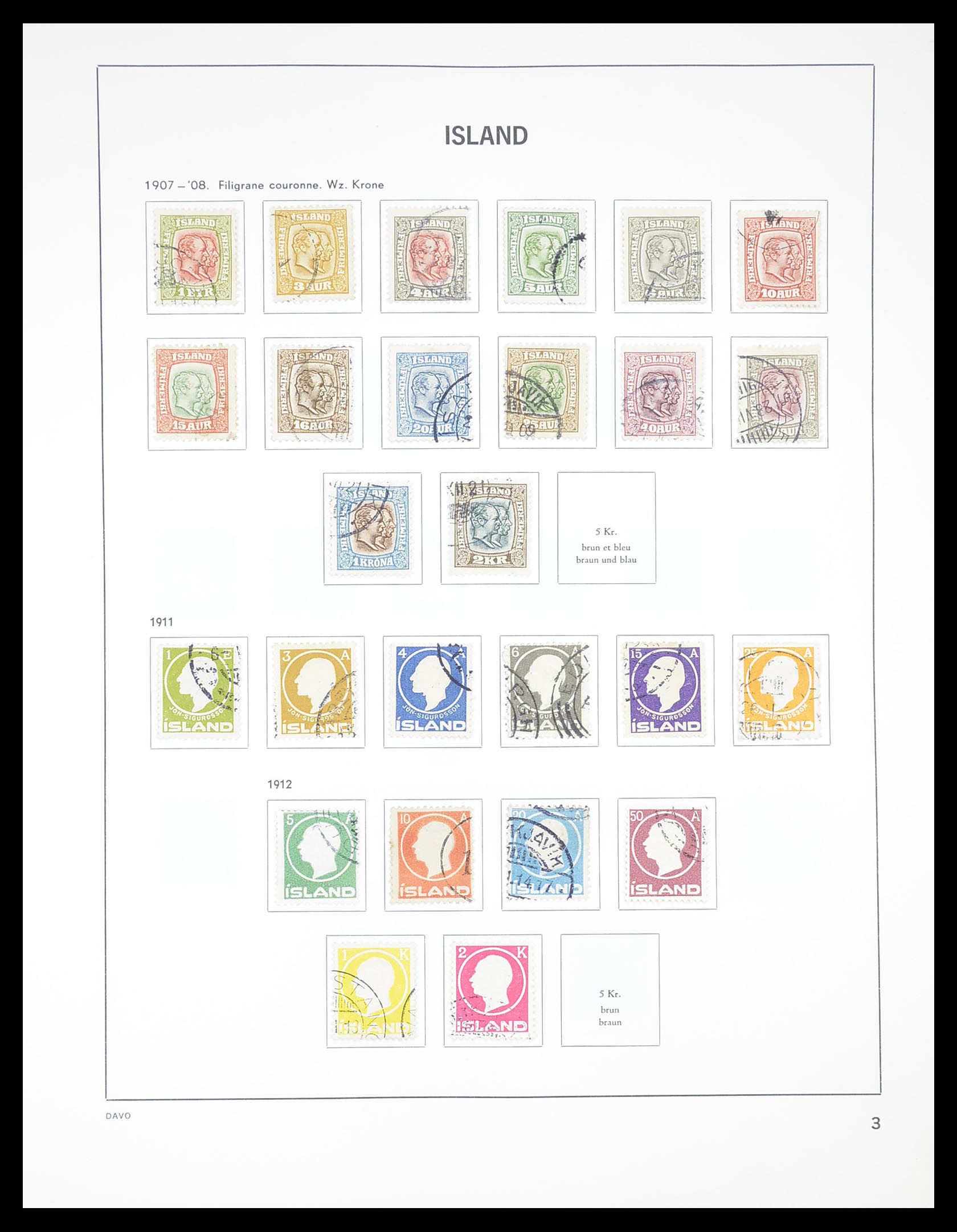 33387 003 - Postzegelverzameling 33387 IJsland 1876-2008.