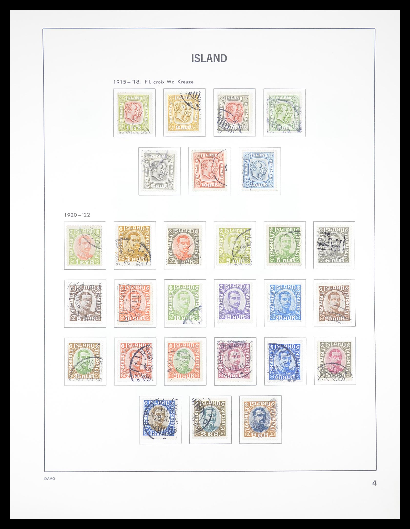 33387 004 - Postzegelverzameling 33387 IJsland 1876-2008.