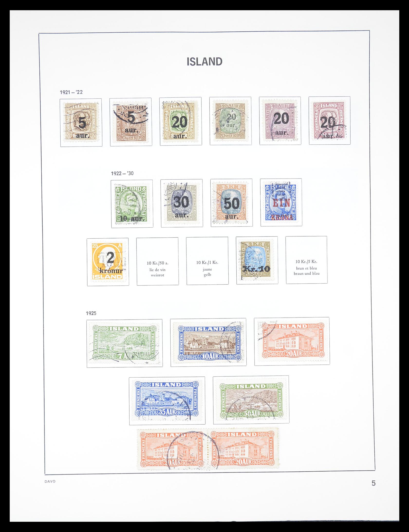 33387 005 - Postzegelverzameling 33387 IJsland 1876-2008.