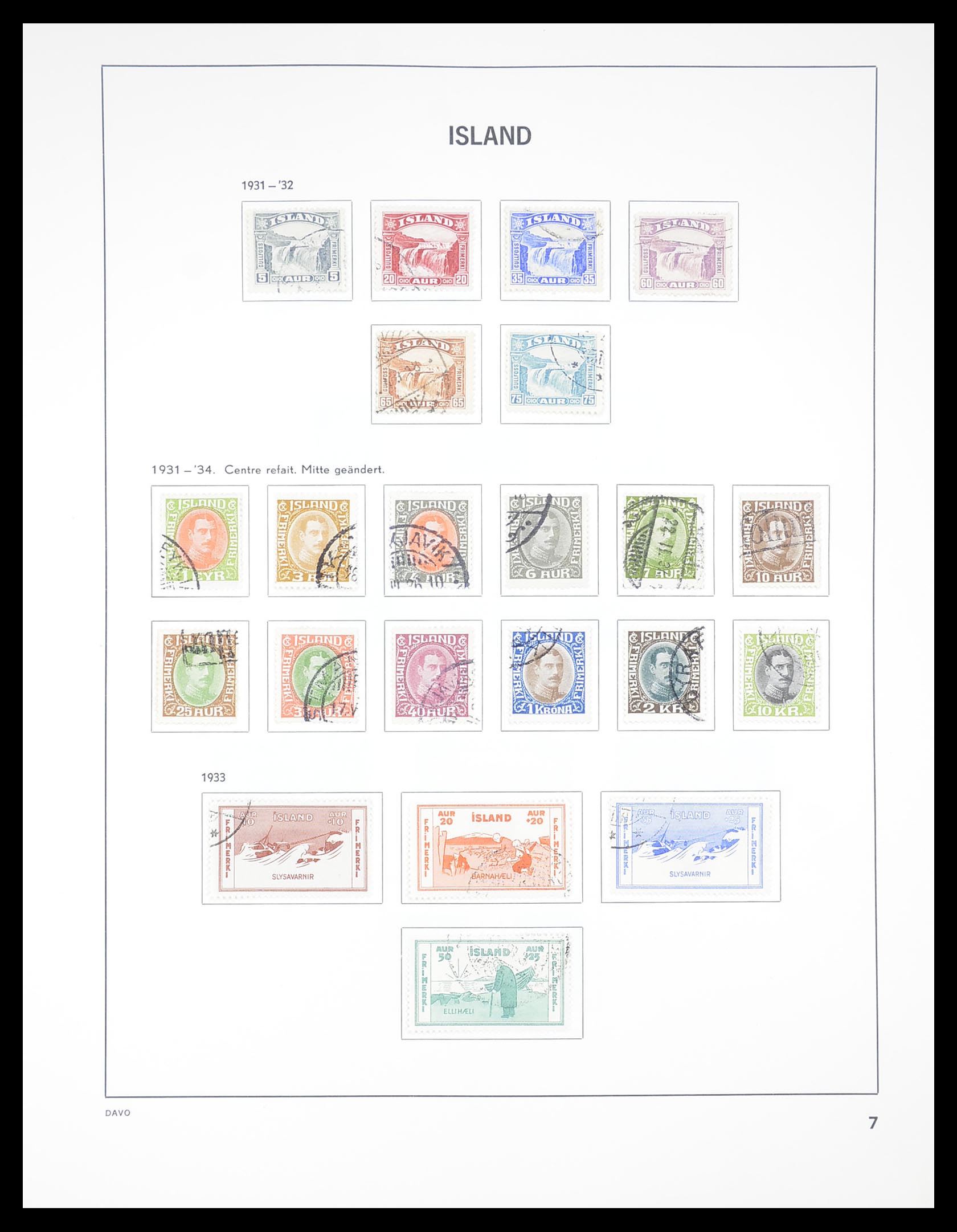 33387 007 - Postzegelverzameling 33387 IJsland 1876-2008.