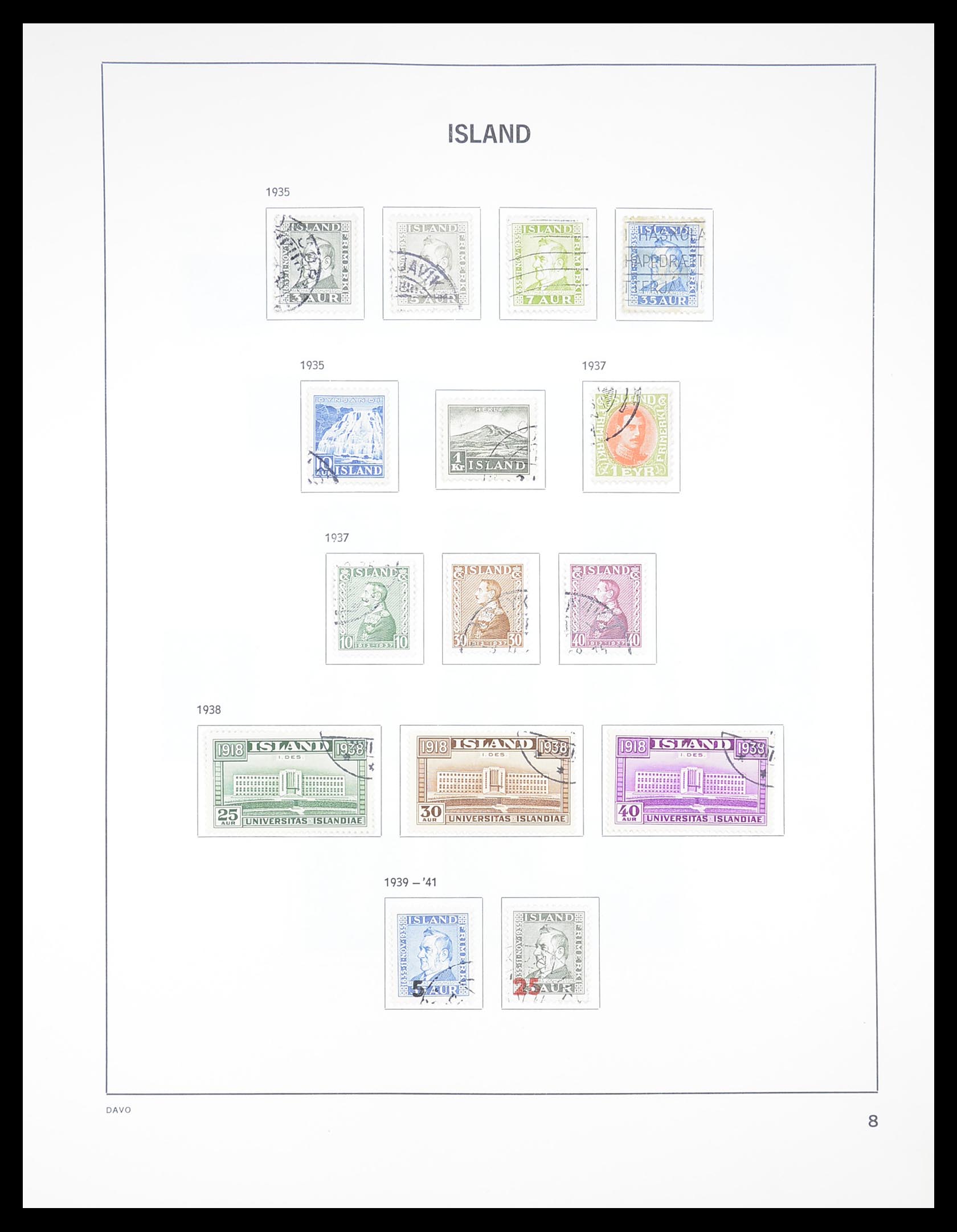 33387 008 - Postzegelverzameling 33387 IJsland 1876-2008.
