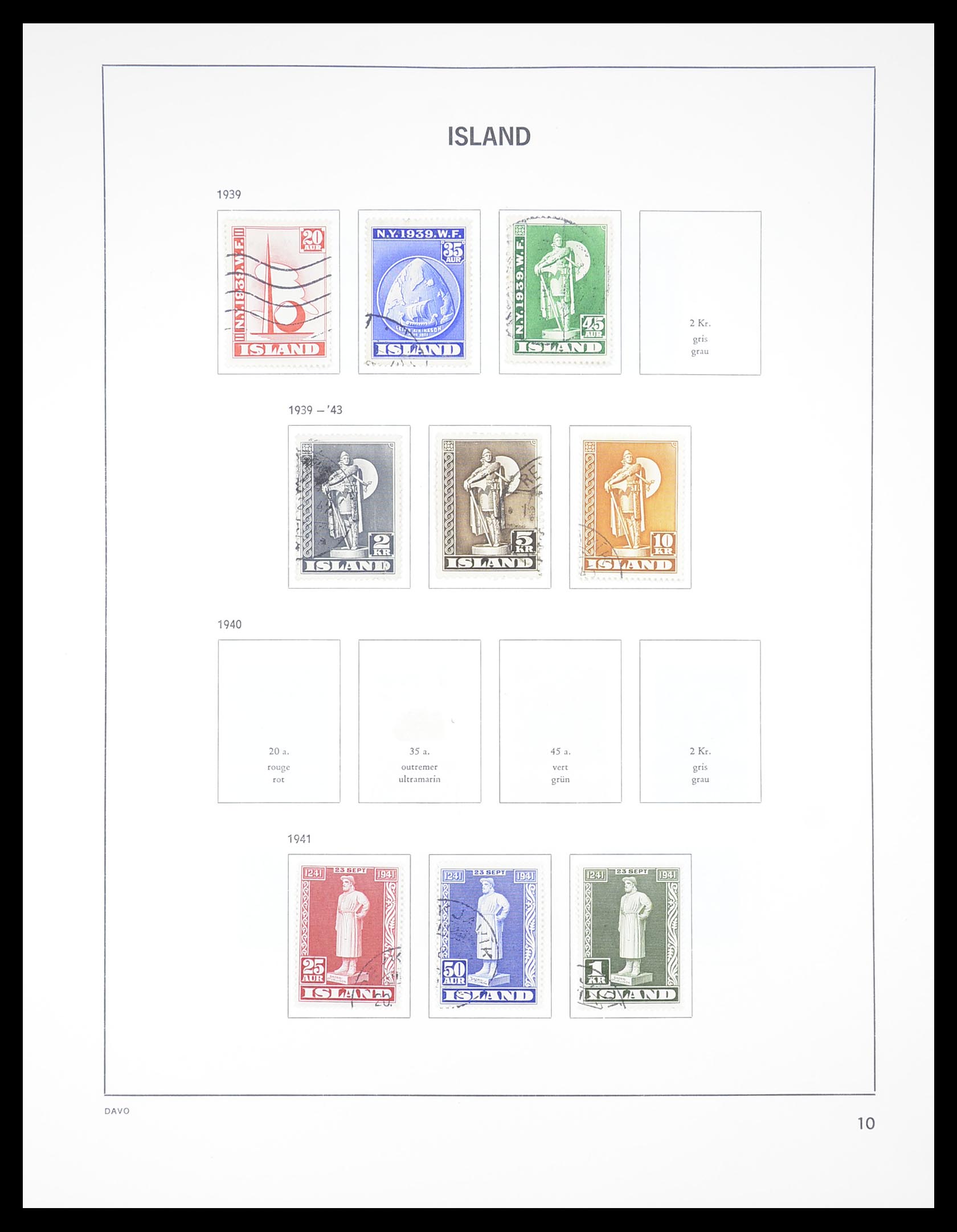 33387 010 - Postzegelverzameling 33387 IJsland 1876-2008.
