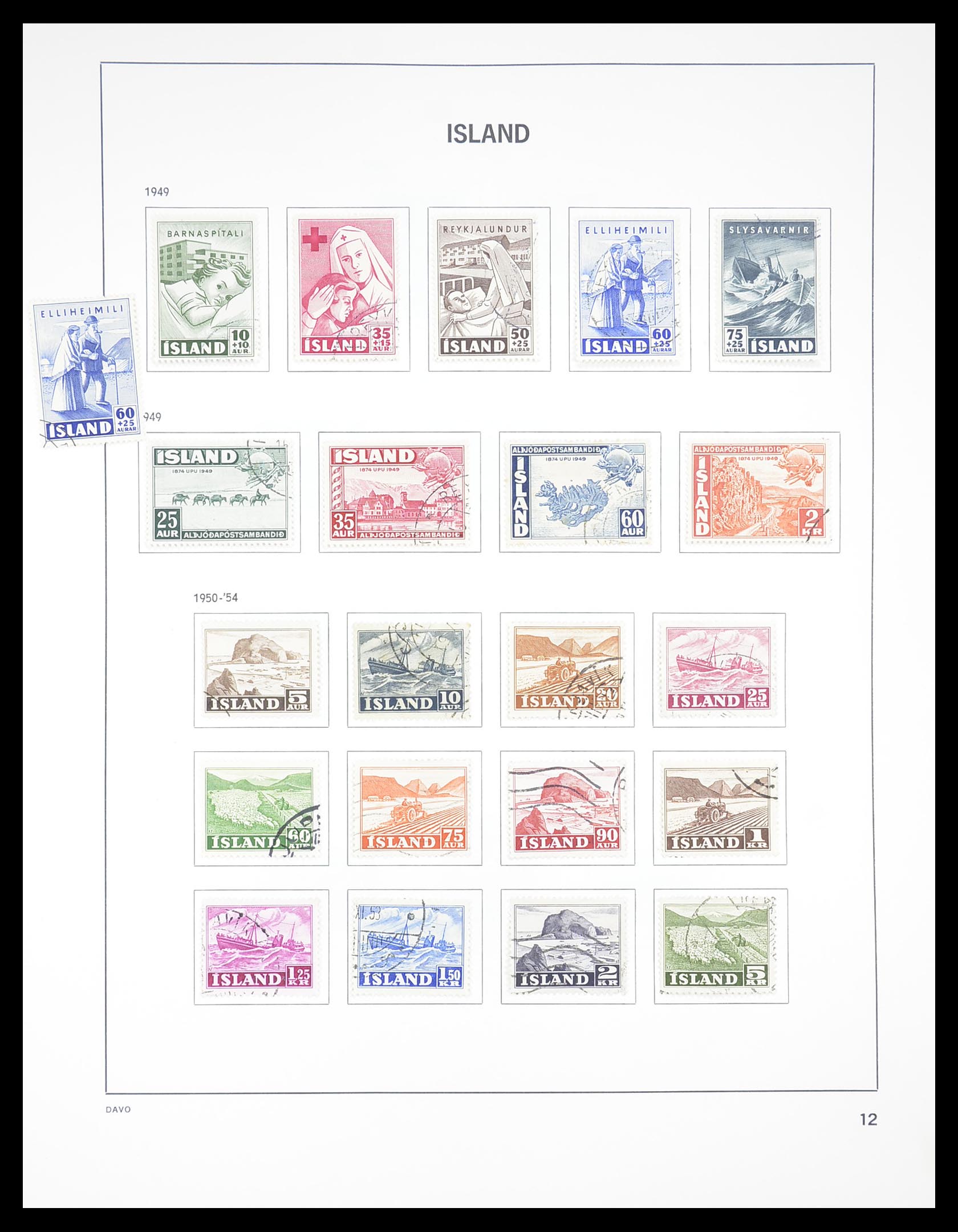 33387 012 - Postzegelverzameling 33387 IJsland 1876-2008.