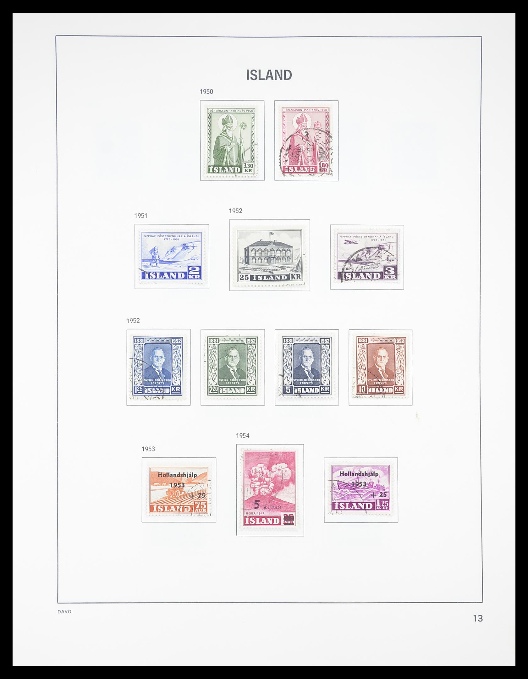 33387 013 - Postzegelverzameling 33387 IJsland 1876-2008.
