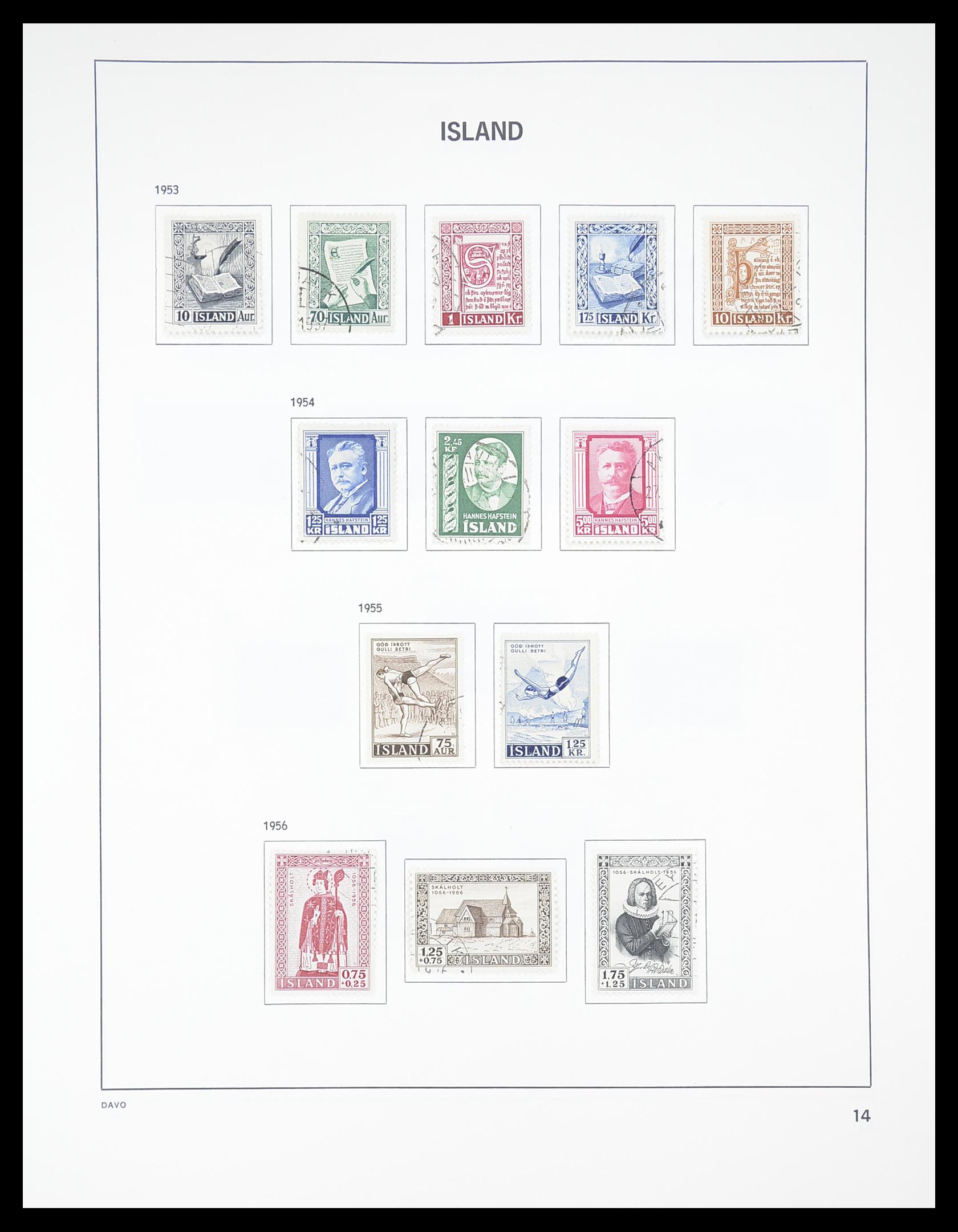 33387 014 - Postzegelverzameling 33387 IJsland 1876-2008.