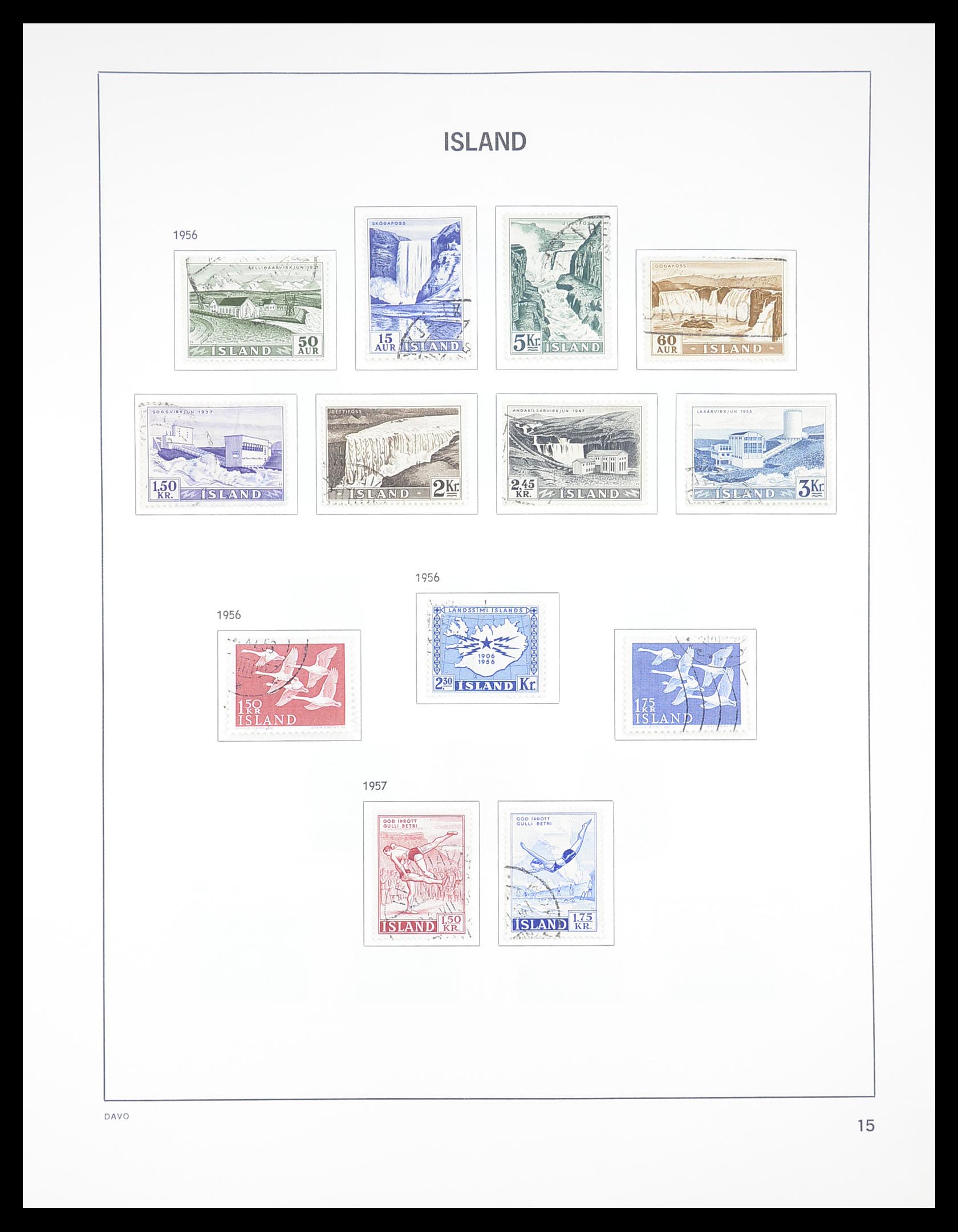 33387 015 - Stamp collection 33387 Iceland 1876-2008.