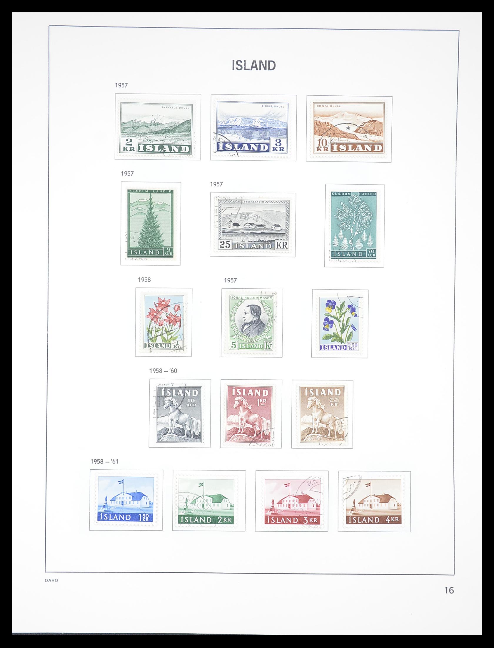 33387 016 - Postzegelverzameling 33387 IJsland 1876-2008.
