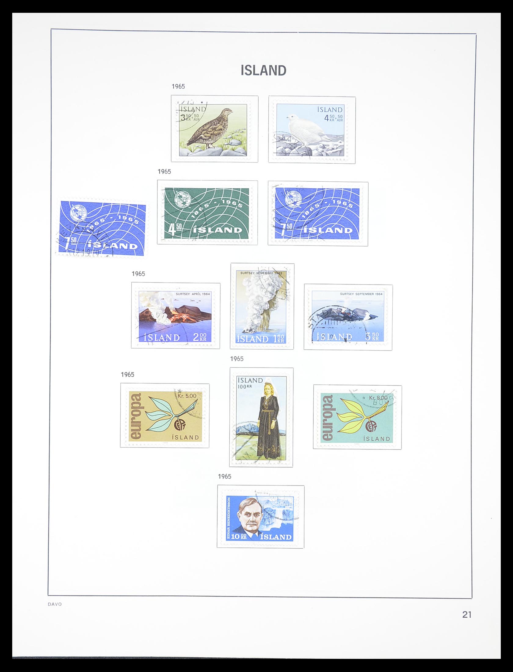 33387 021 - Postzegelverzameling 33387 IJsland 1876-2008.