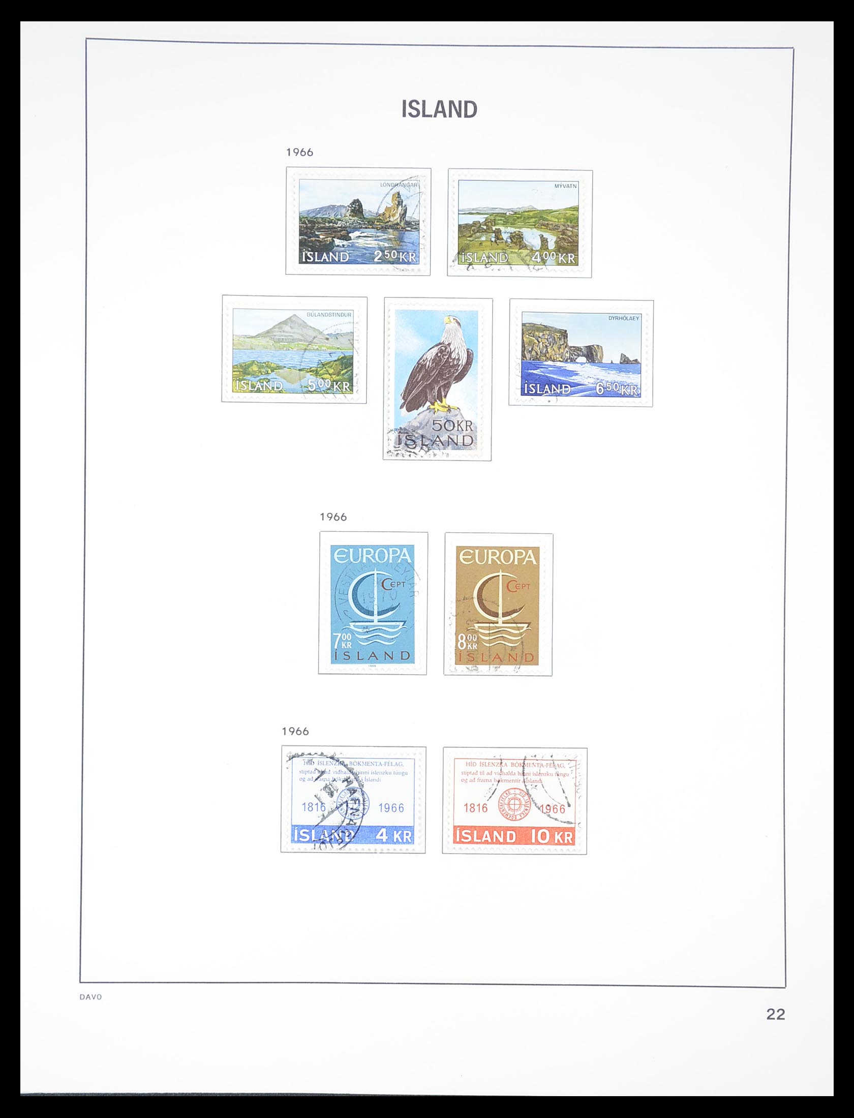 33387 022 - Postzegelverzameling 33387 IJsland 1876-2008.