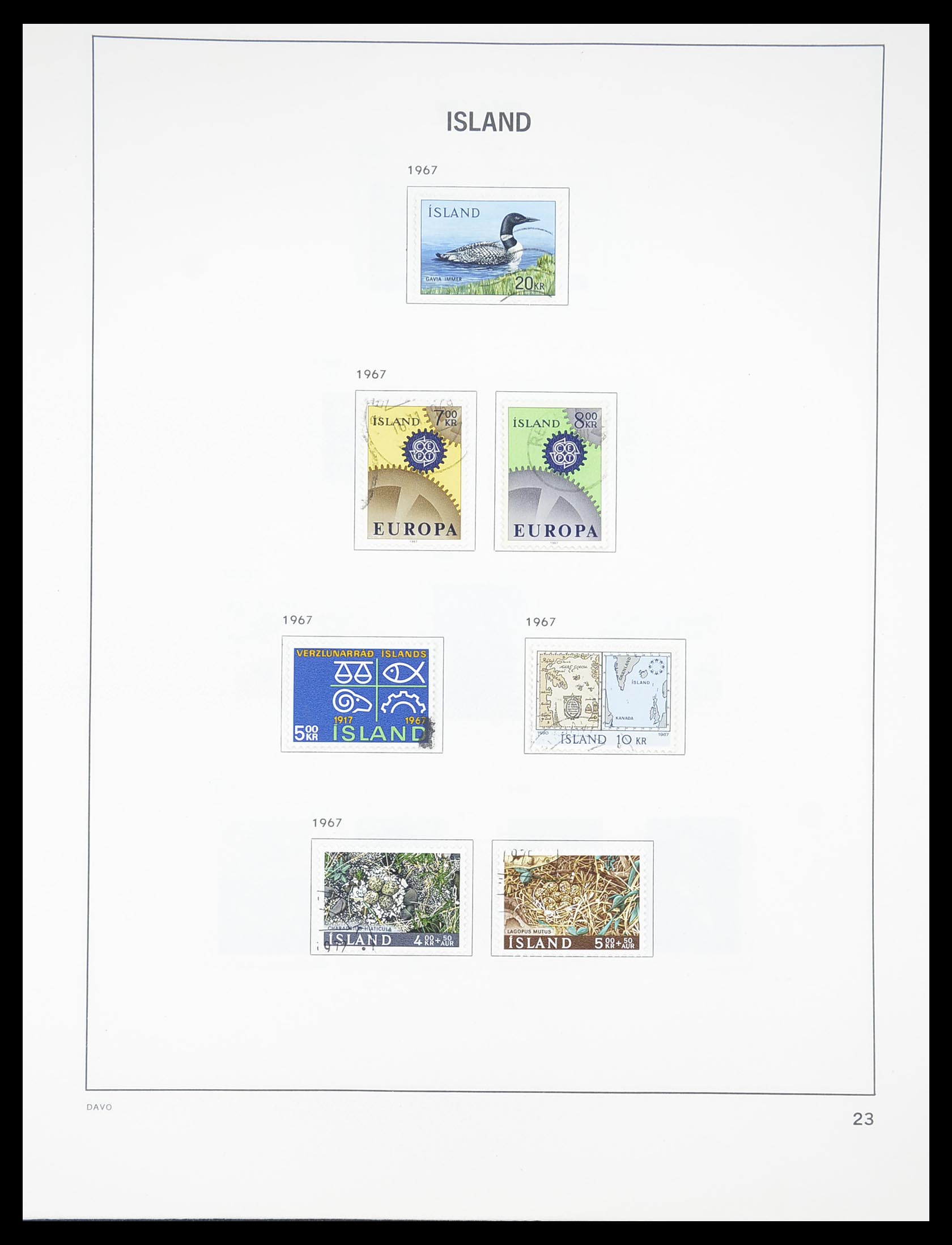 33387 023 - Postzegelverzameling 33387 IJsland 1876-2008.
