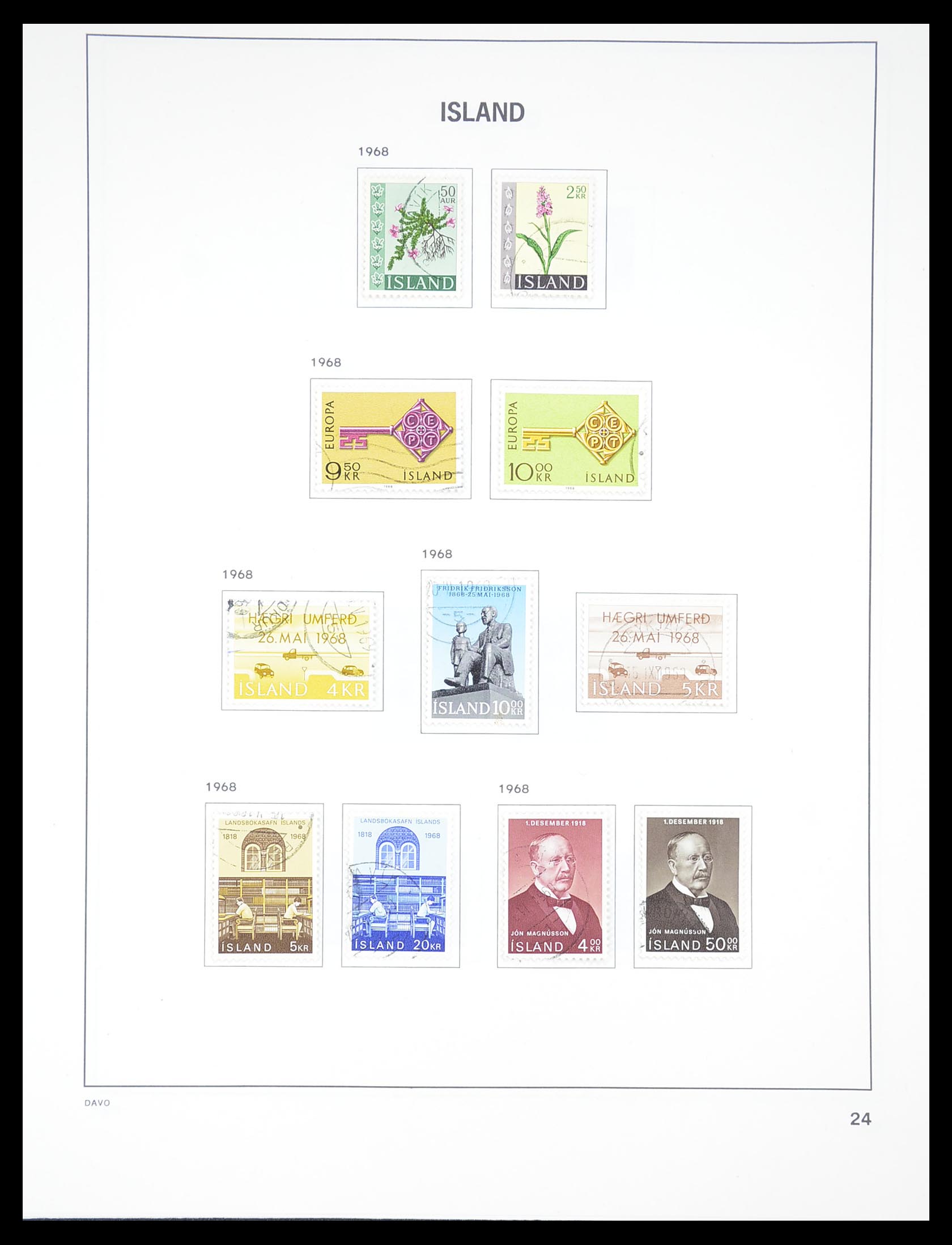 33387 024 - Postzegelverzameling 33387 IJsland 1876-2008.