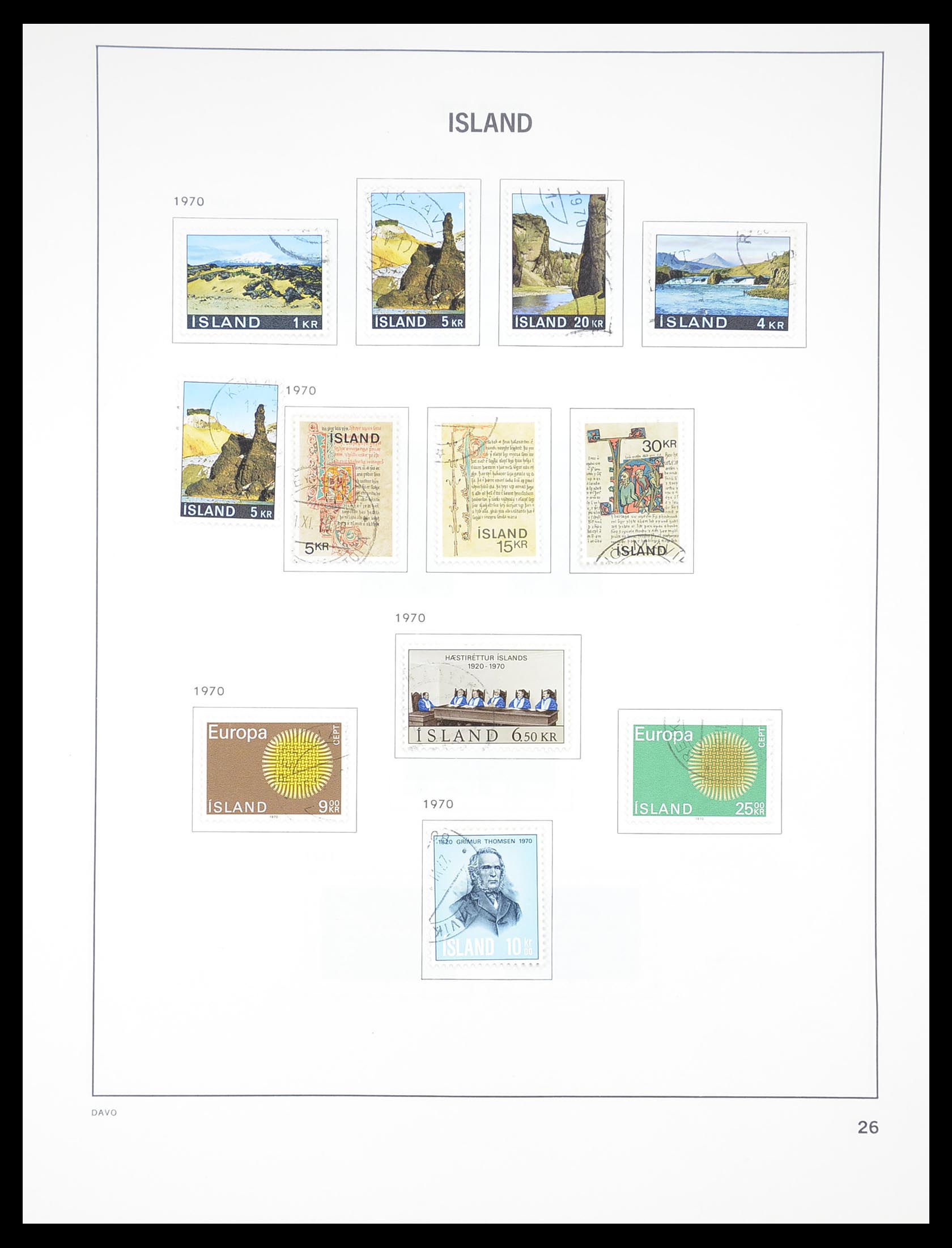 33387 026 - Postzegelverzameling 33387 IJsland 1876-2008.