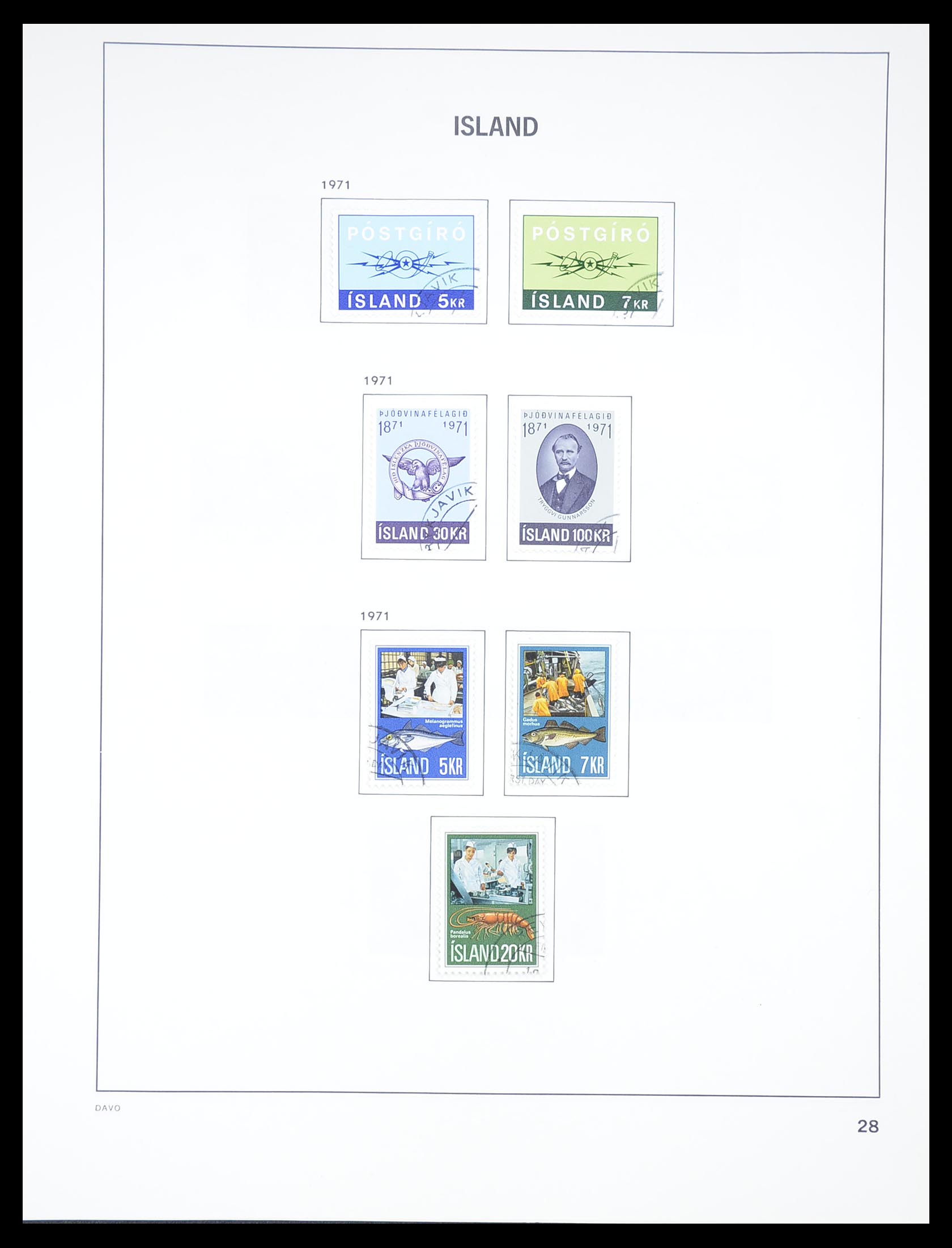 33387 028 - Postzegelverzameling 33387 IJsland 1876-2008.