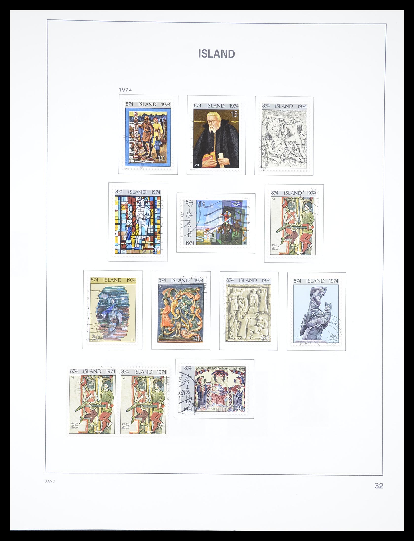 33387 032 - Postzegelverzameling 33387 IJsland 1876-2008.