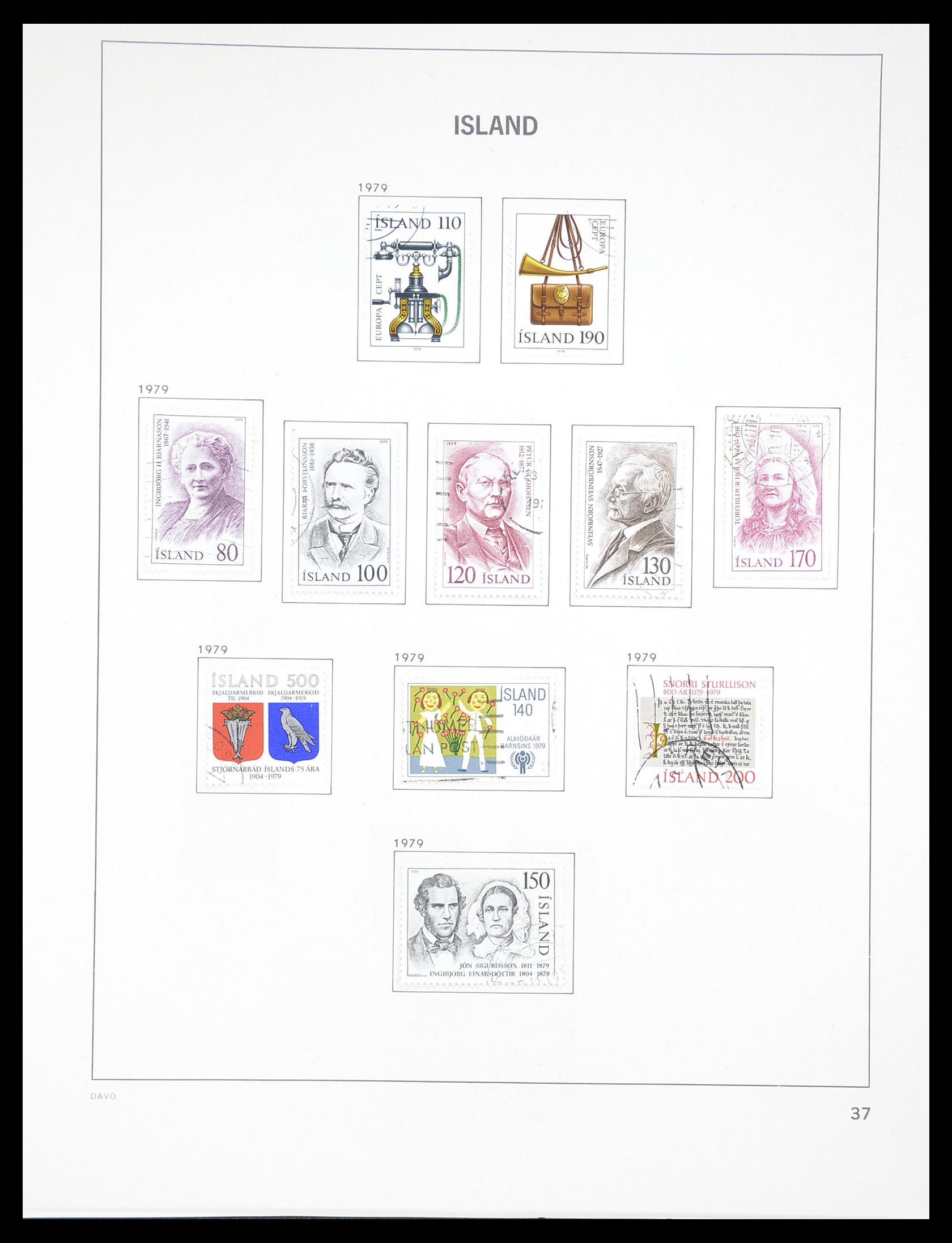 33387 037 - Postzegelverzameling 33387 IJsland 1876-2008.