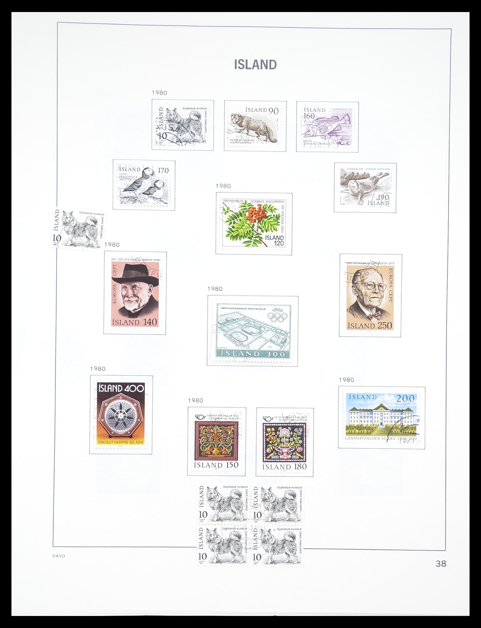 33387 038 - Postzegelverzameling 33387 IJsland 1876-2008.
