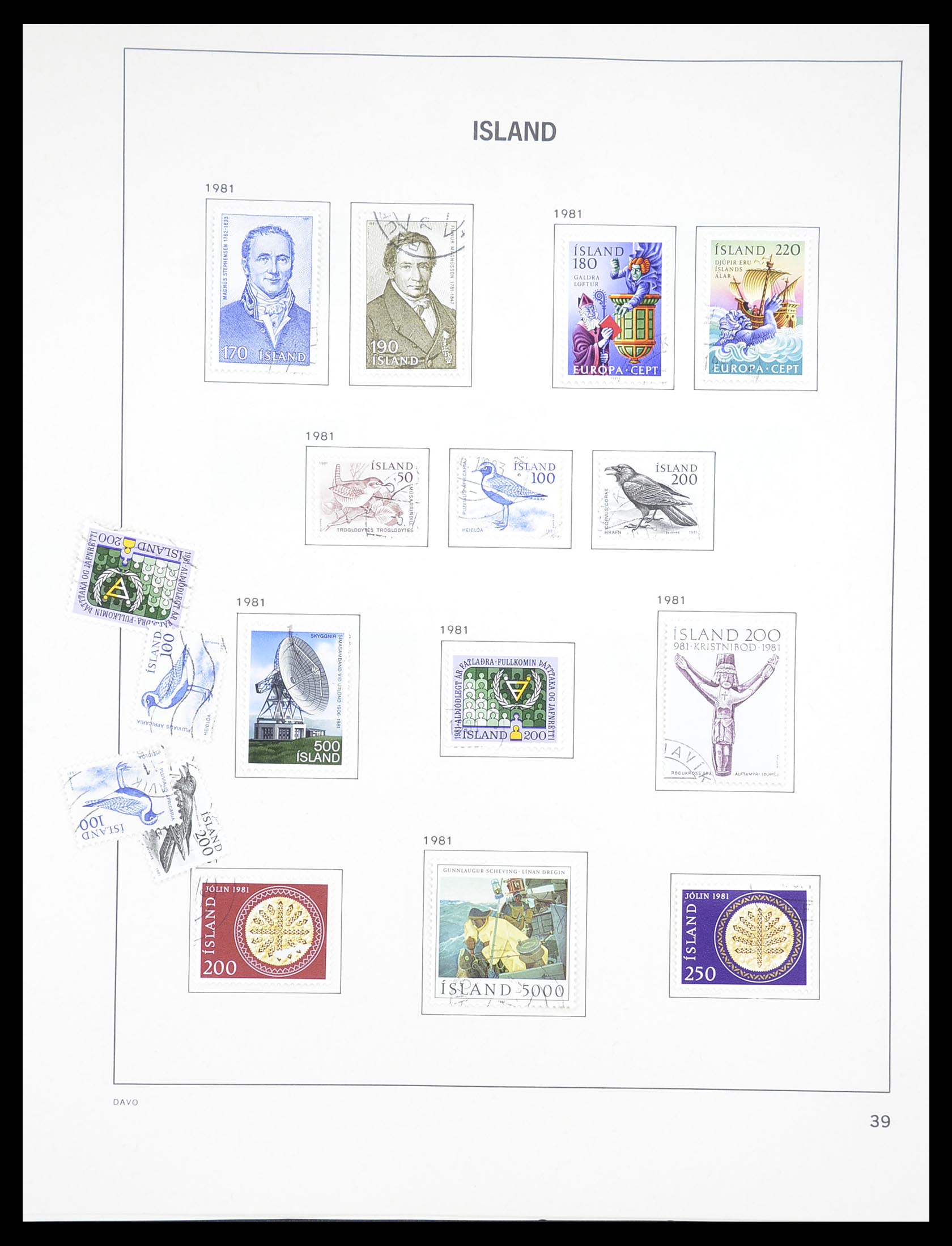 33387 039 - Postzegelverzameling 33387 IJsland 1876-2008.