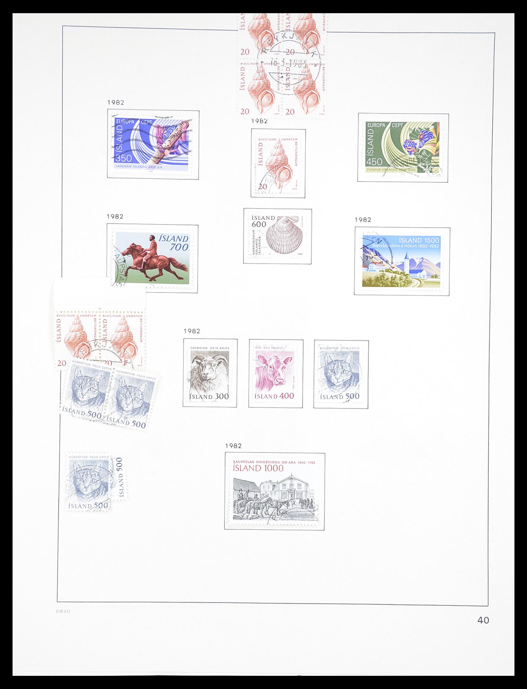 33387 040 - Postzegelverzameling 33387 IJsland 1876-2008.