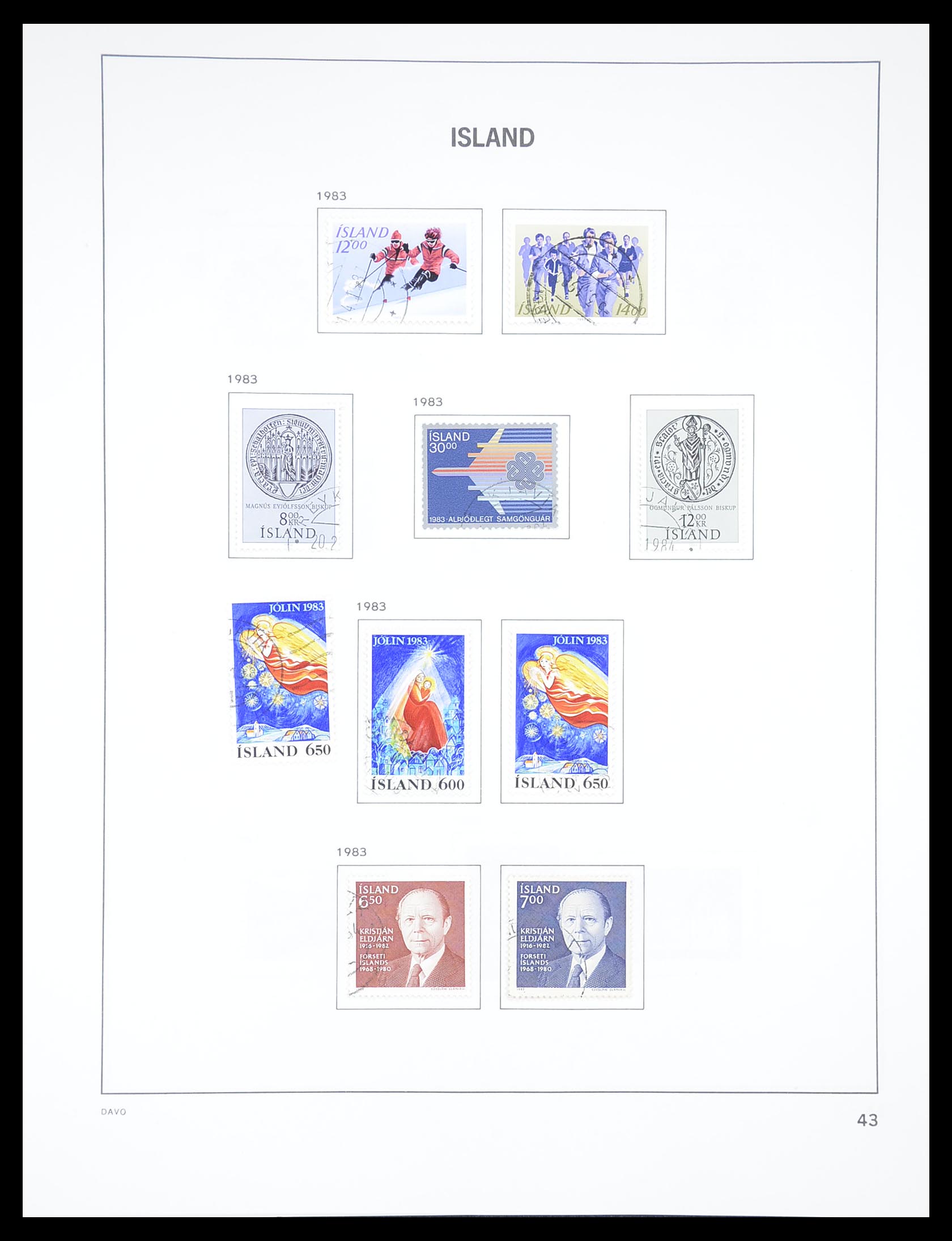33387 043 - Postzegelverzameling 33387 IJsland 1876-2008.