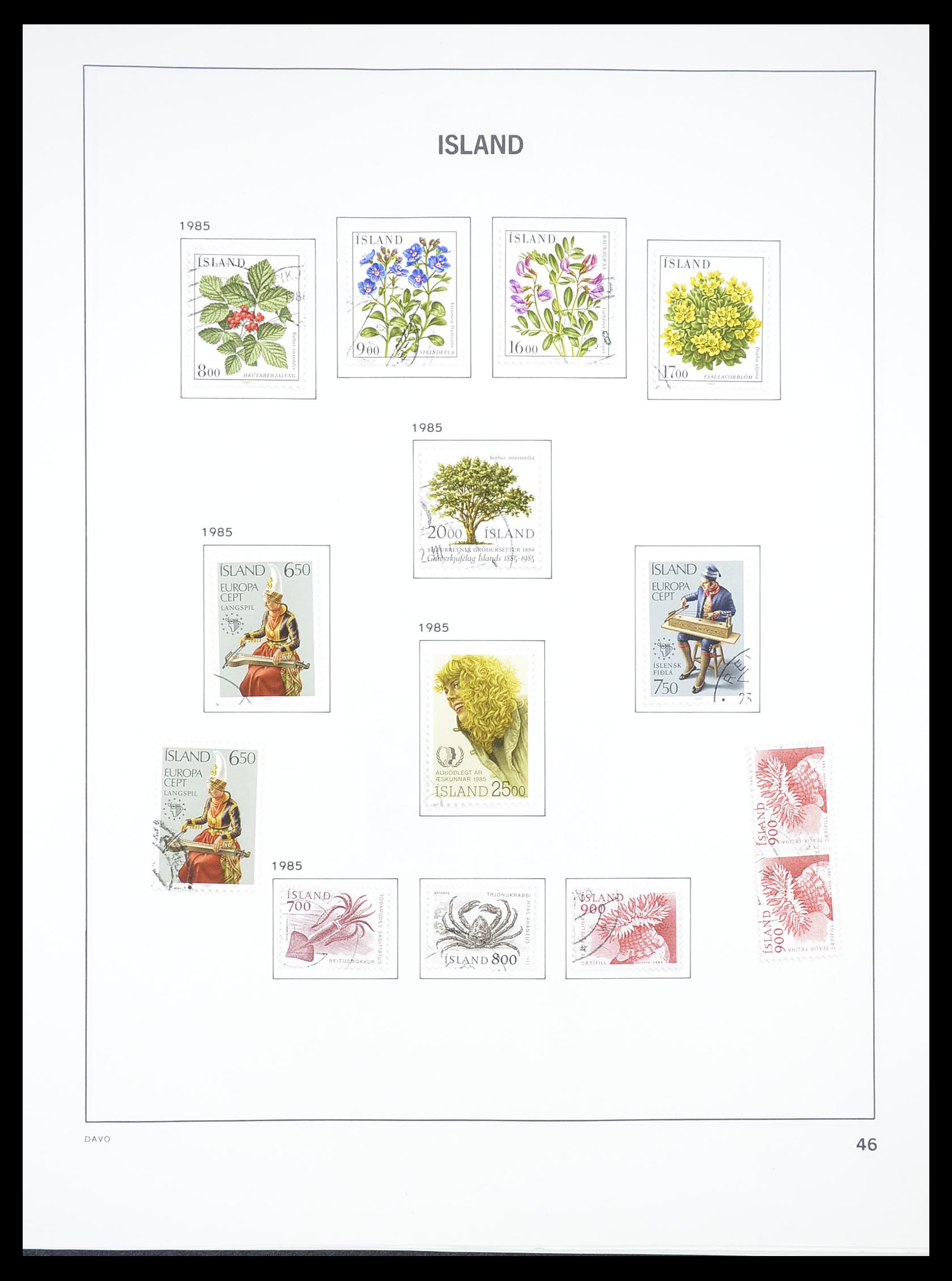 33387 046 - Postzegelverzameling 33387 IJsland 1876-2008.