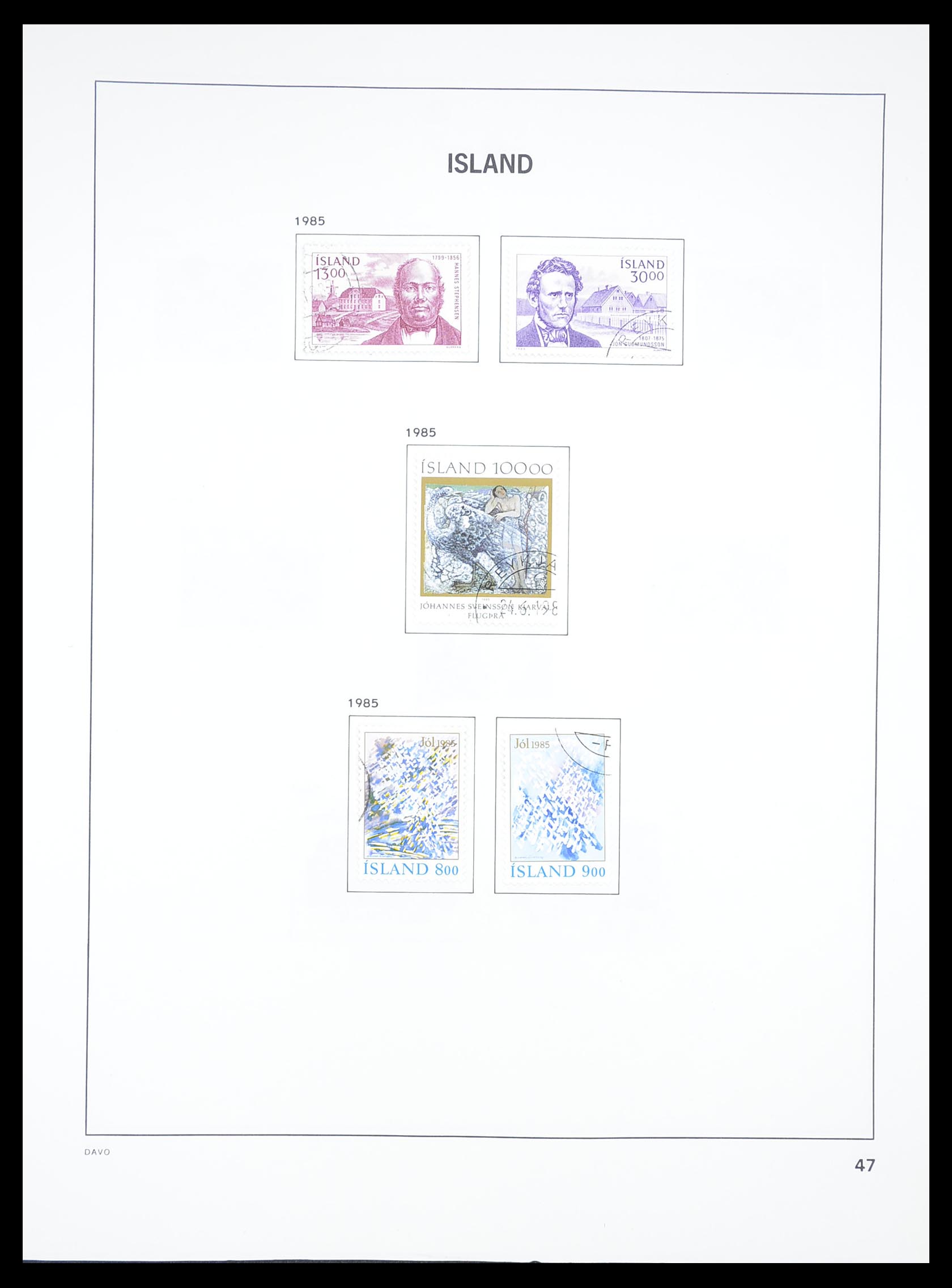 33387 047 - Postzegelverzameling 33387 IJsland 1876-2008.