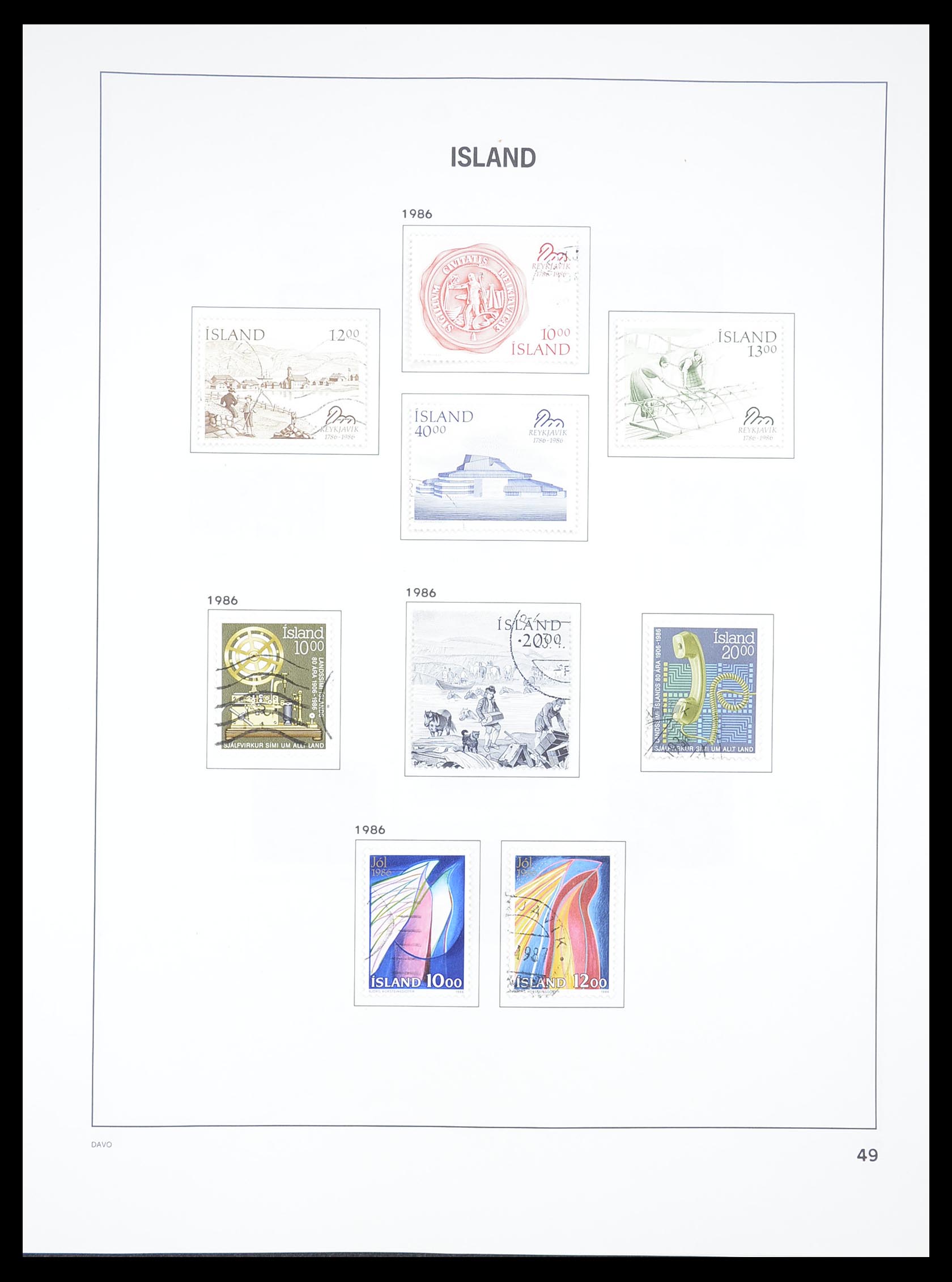 33387 049 - Stamp collection 33387 Iceland 1876-2008.