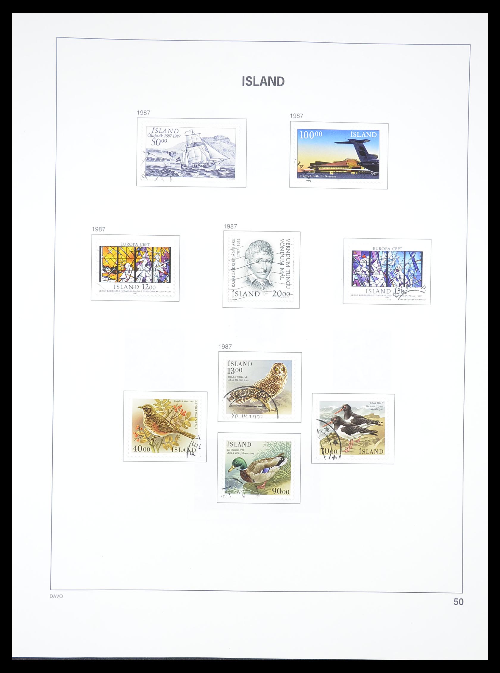 33387 050 - Postzegelverzameling 33387 IJsland 1876-2008.
