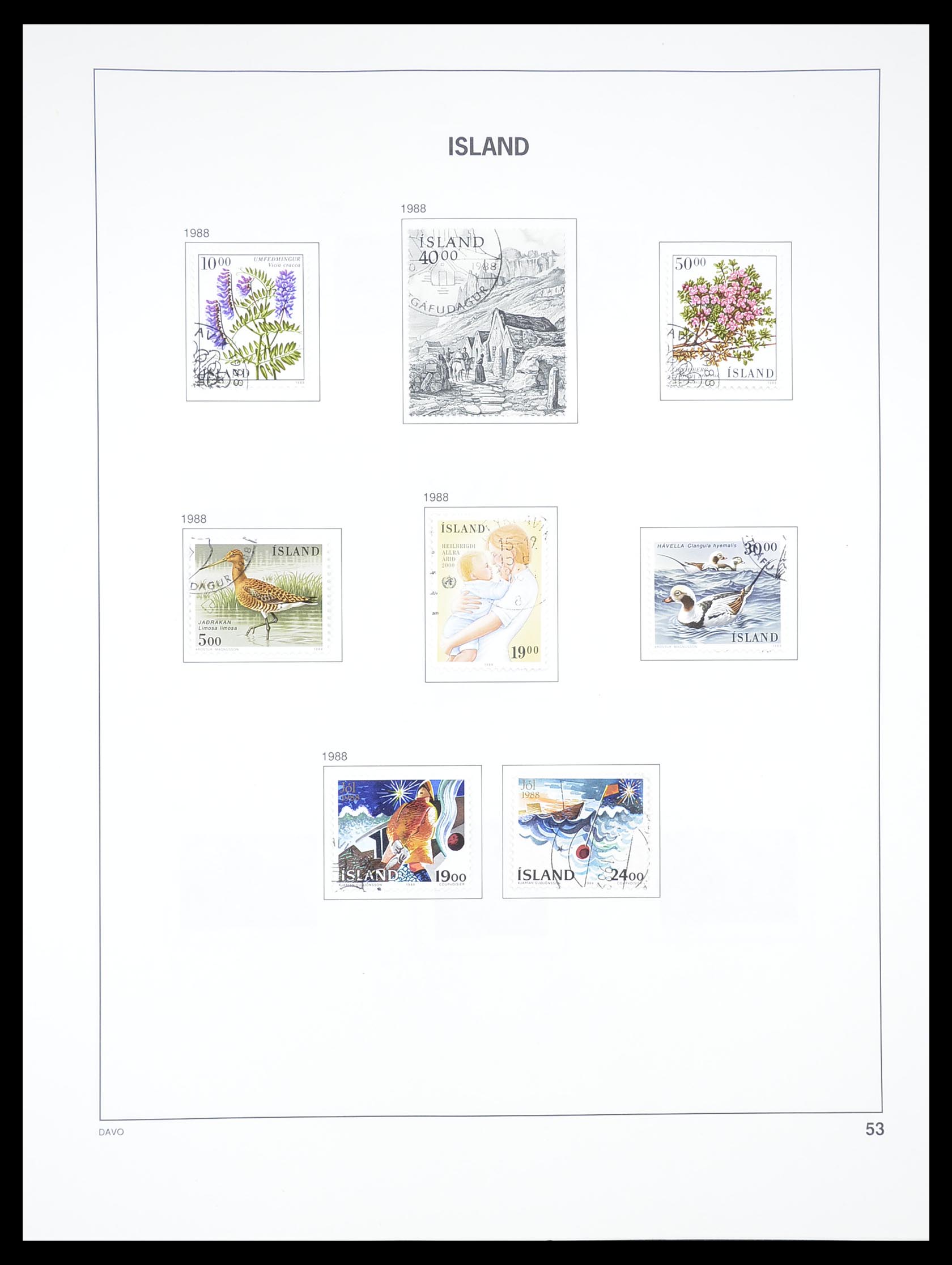 33387 053 - Postzegelverzameling 33387 IJsland 1876-2008.