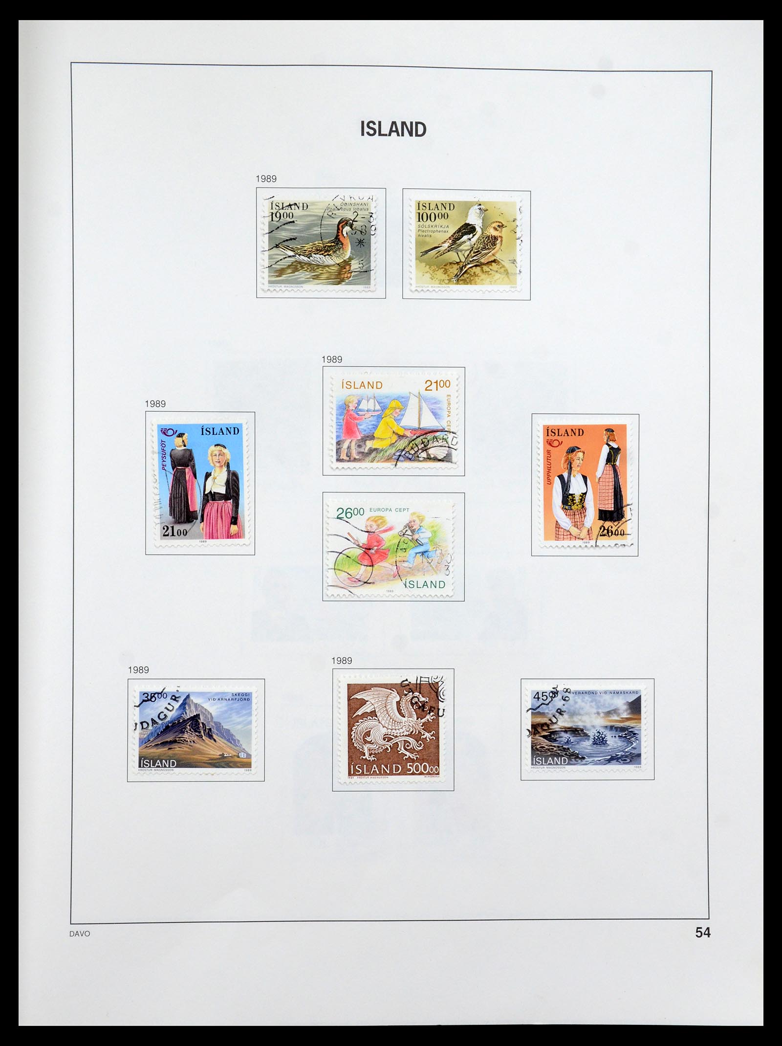 33387 053a - Postzegelverzameling 33387 IJsland 1876-2008.