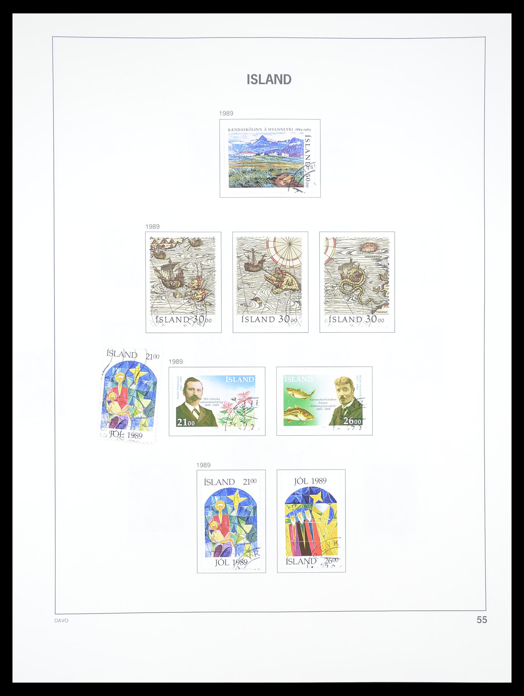 33387 054 - Stamp collection 33387 Iceland 1876-2008.