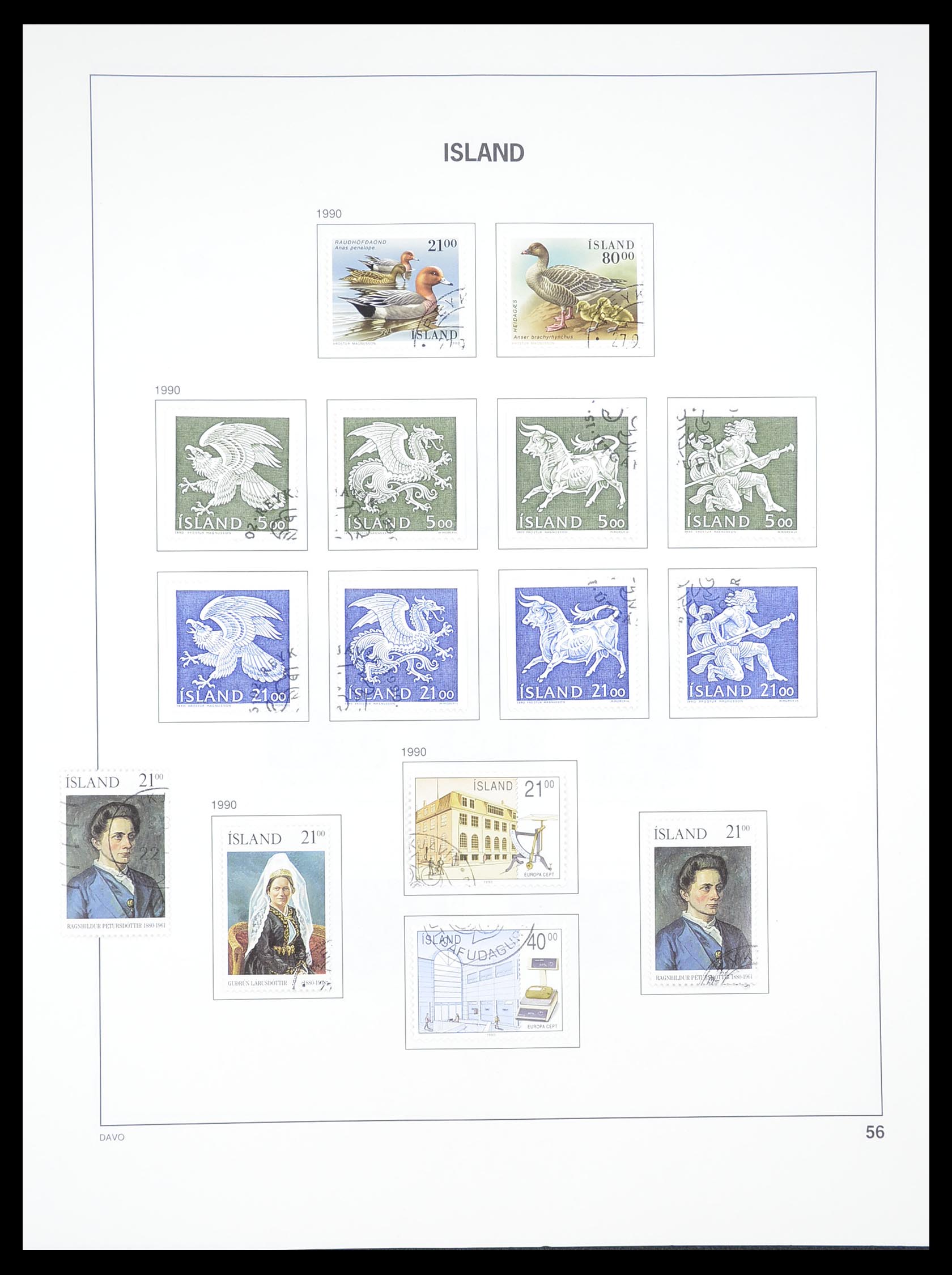 33387 055 - Postzegelverzameling 33387 IJsland 1876-2008.