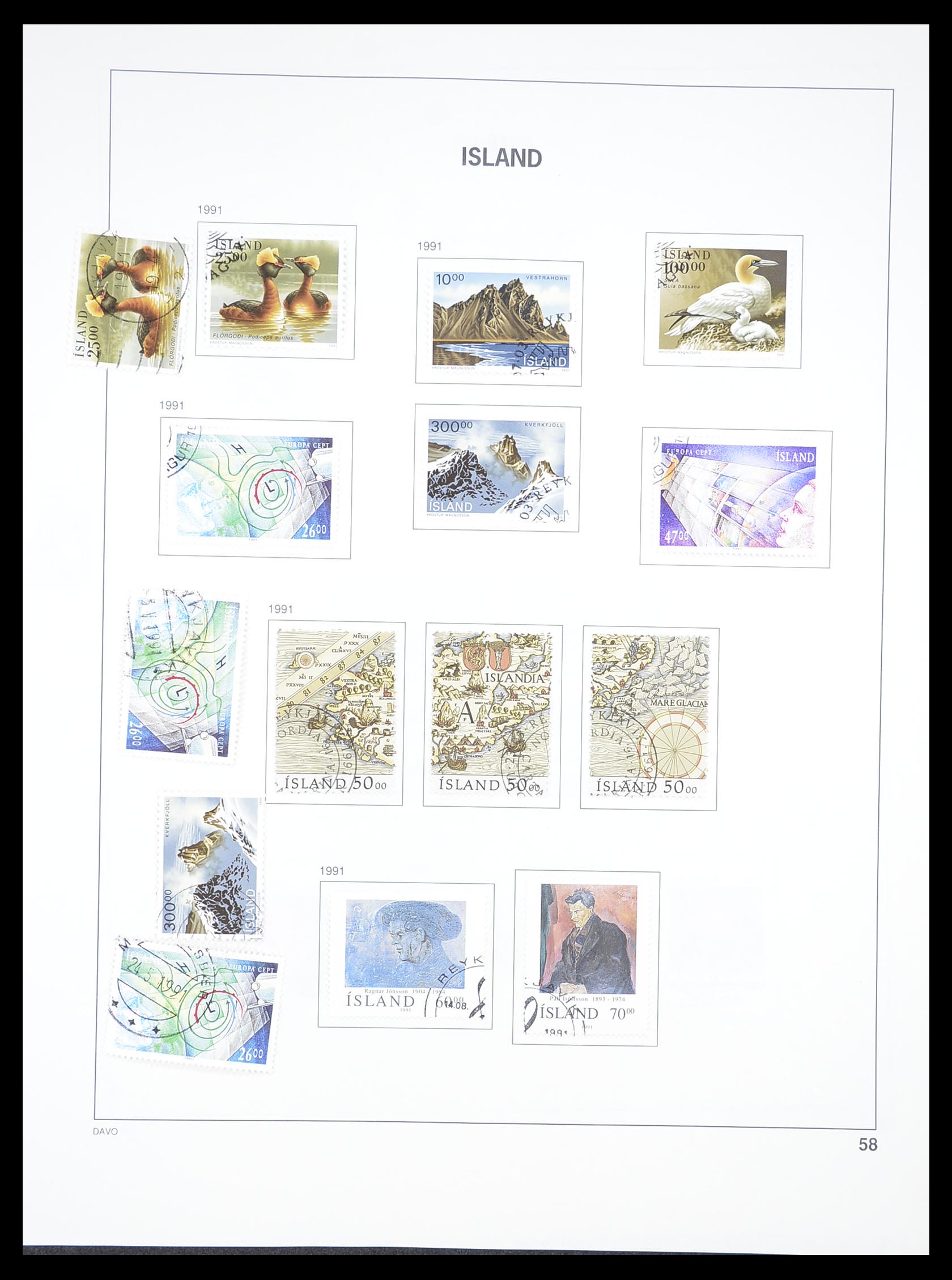 33387 057 - Postzegelverzameling 33387 IJsland 1876-2008.