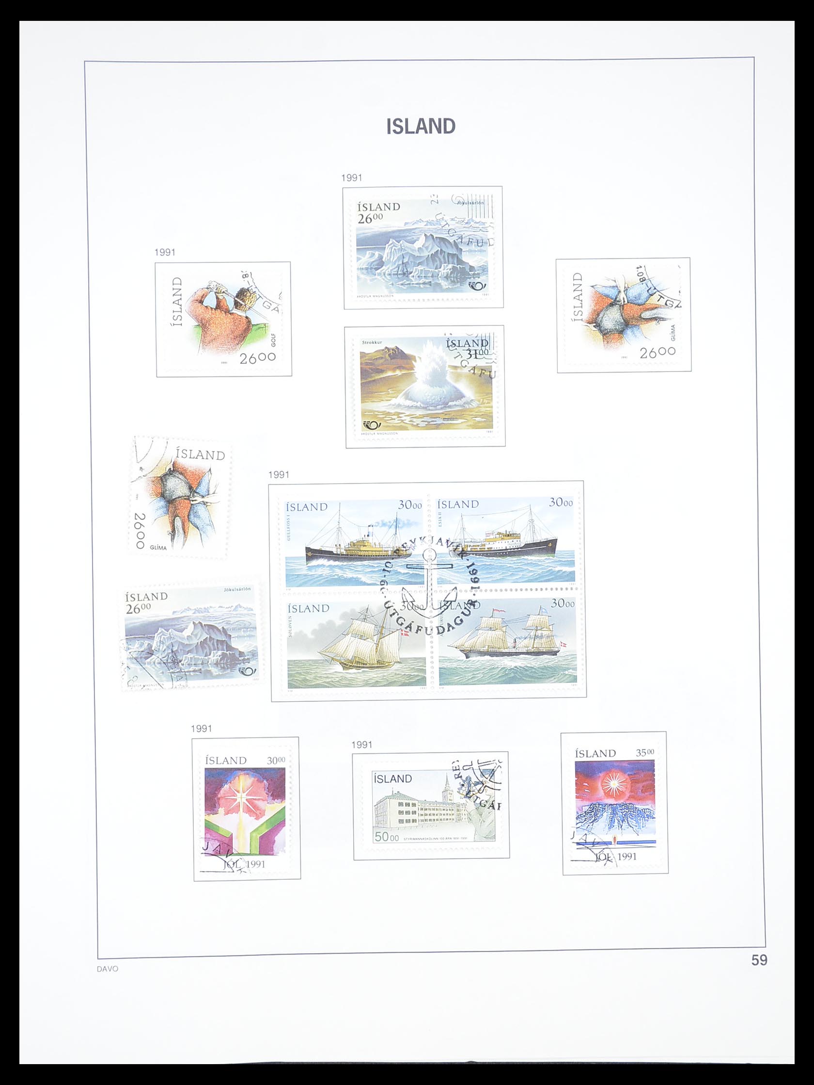 33387 058 - Stamp collection 33387 Iceland 1876-2008.