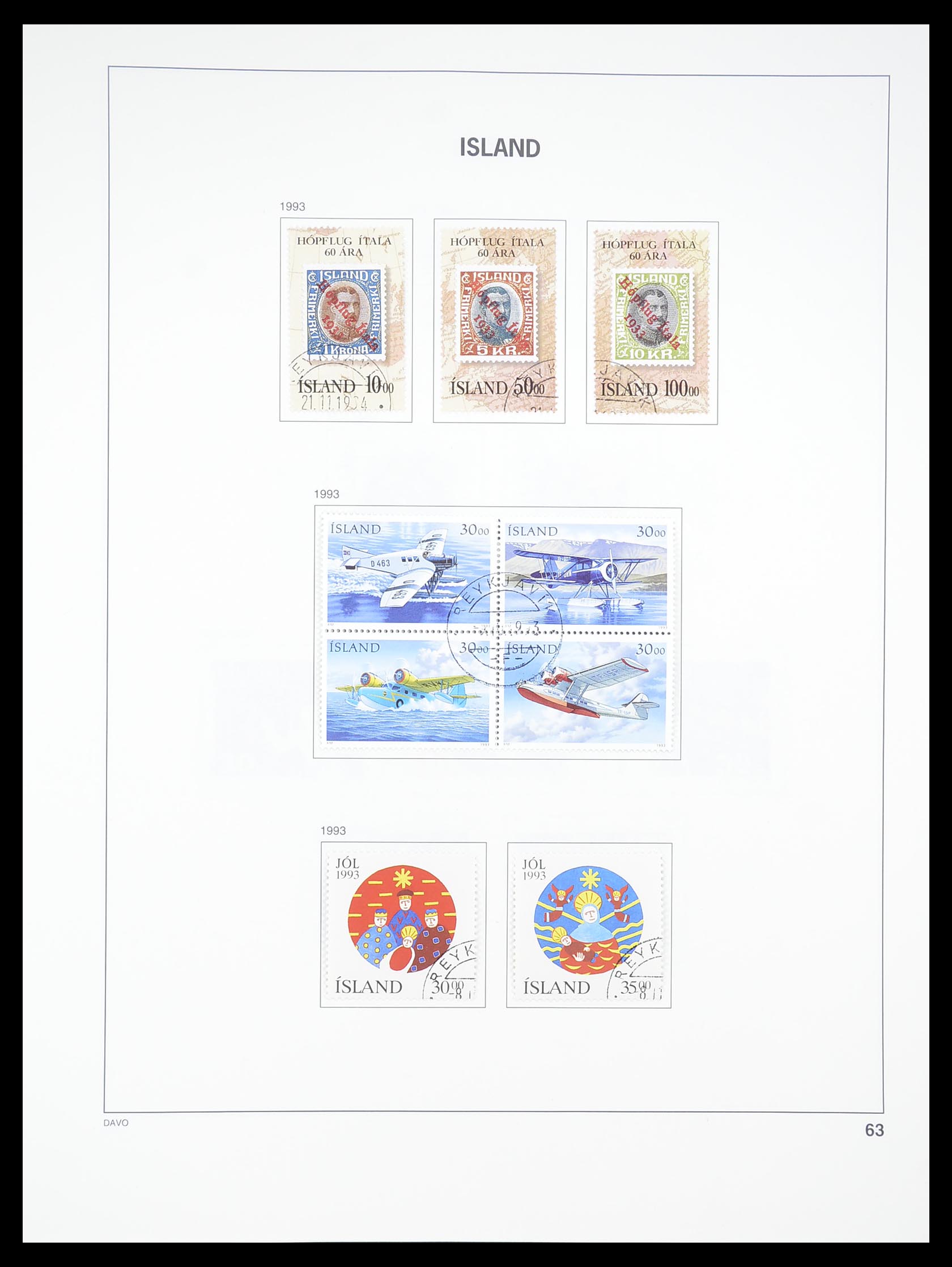 33387 062 - Stamp collection 33387 Iceland 1876-2008.