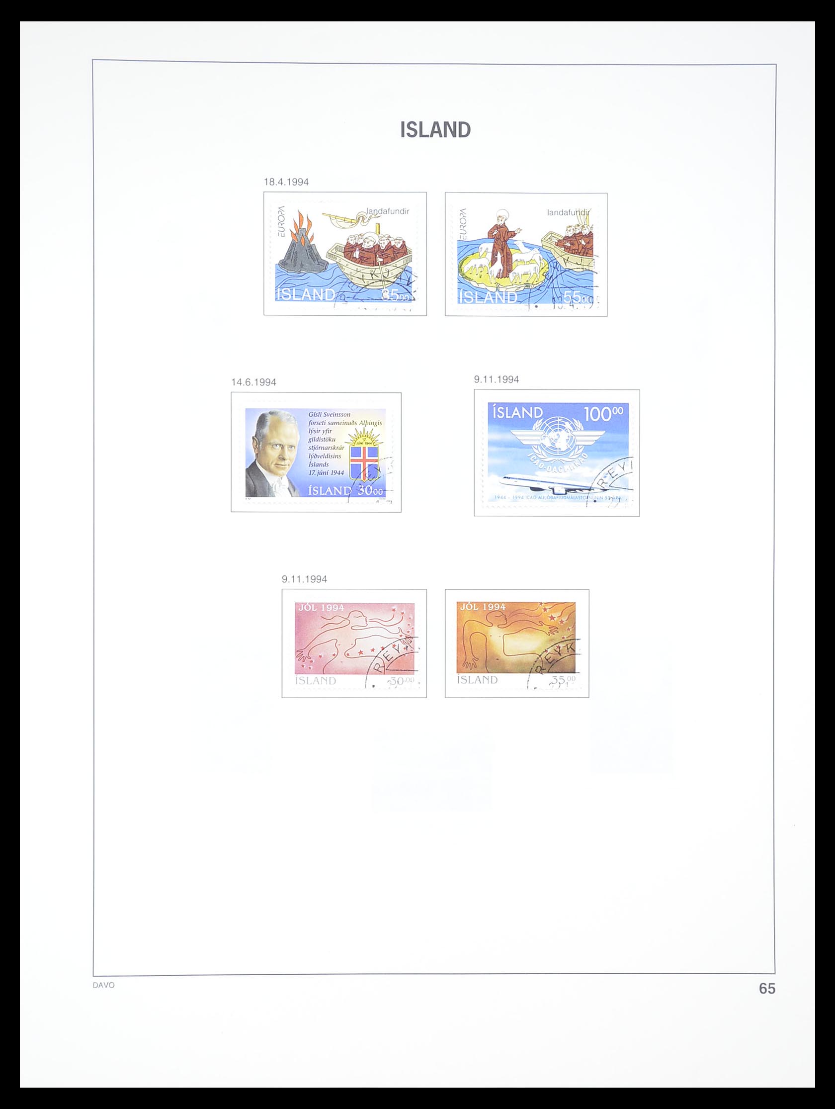 33387 064 - Stamp collection 33387 Iceland 1876-2008.