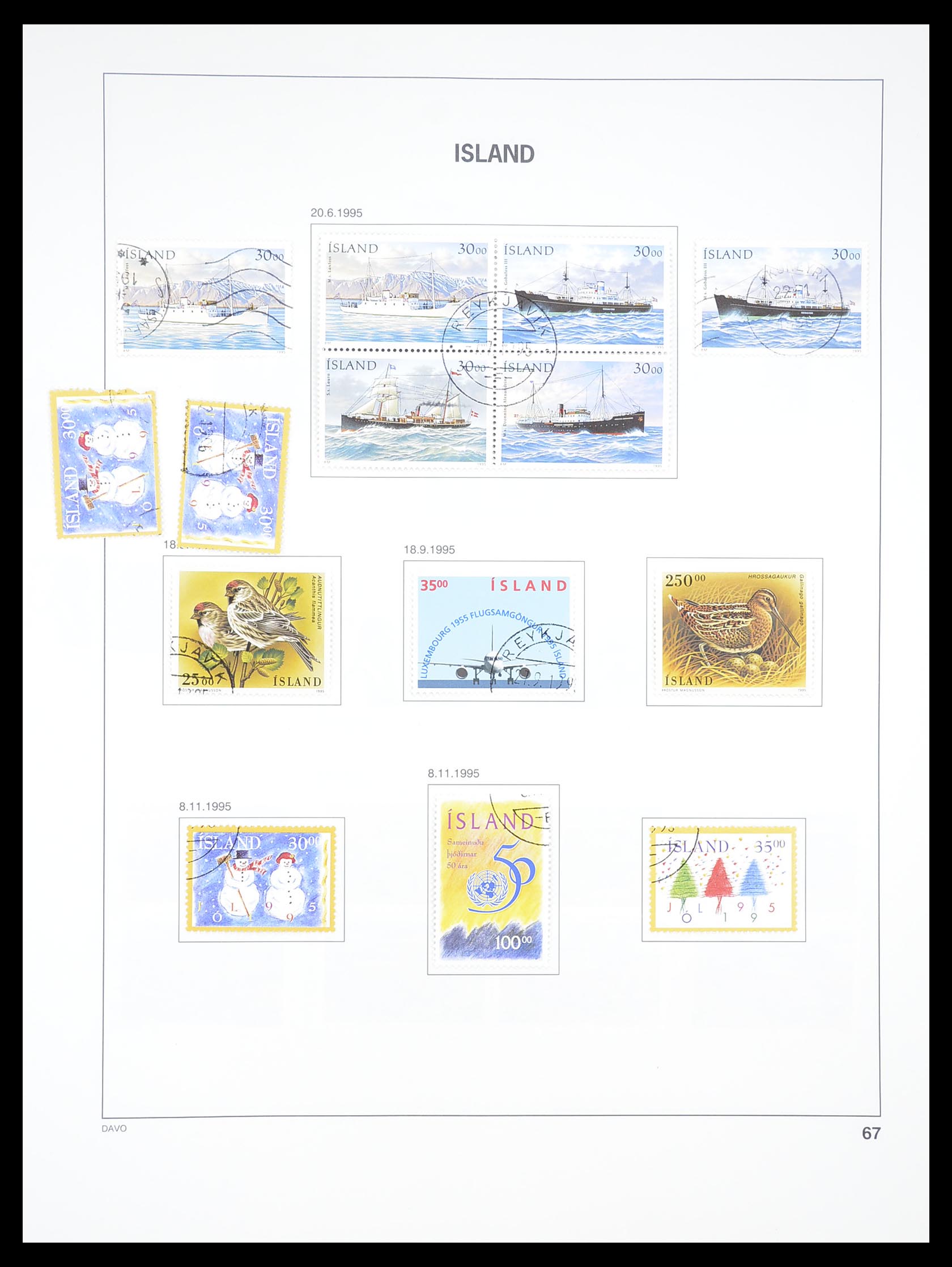 33387 066 - Stamp collection 33387 Iceland 1876-2008.