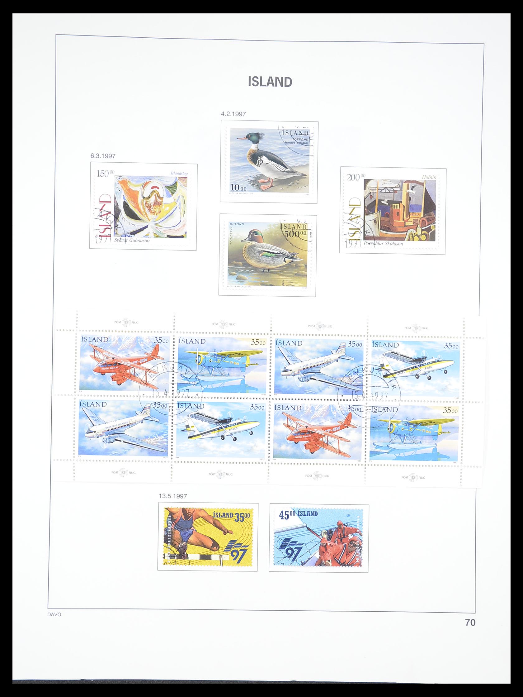 33387 069 - Stamp collection 33387 Iceland 1876-2008.