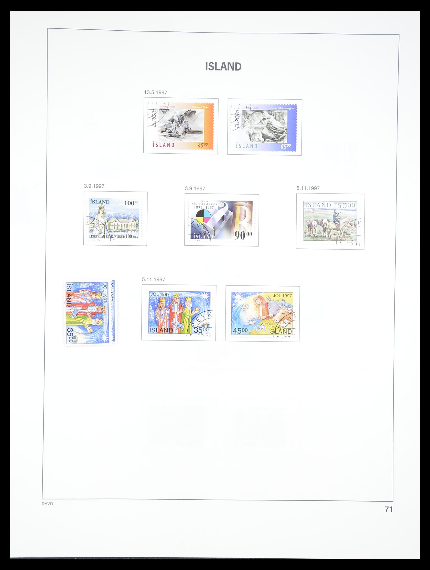 33387 070 - Postzegelverzameling 33387 IJsland 1876-2008.
