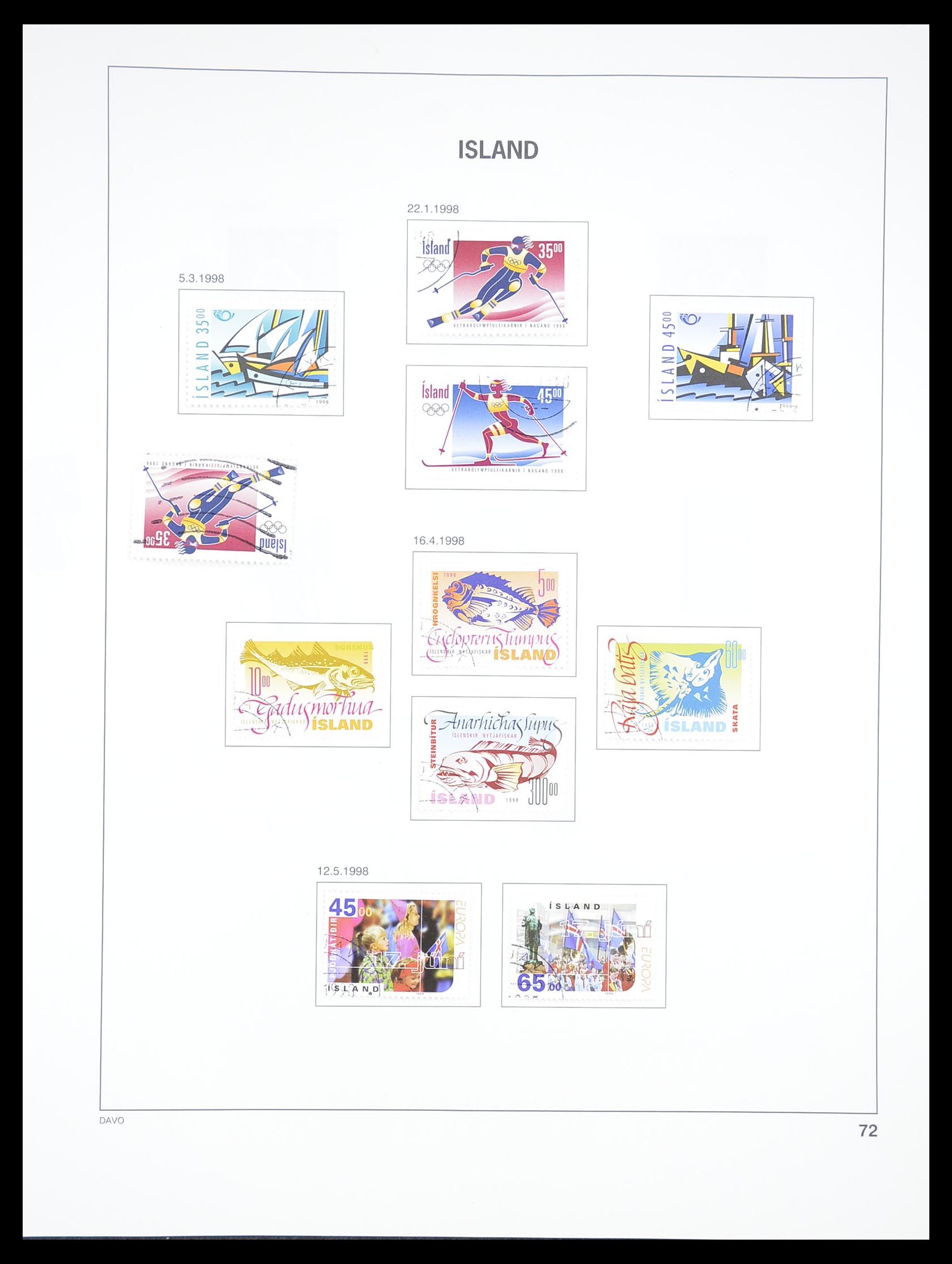 33387 071 - Stamp collection 33387 Iceland 1876-2008.
