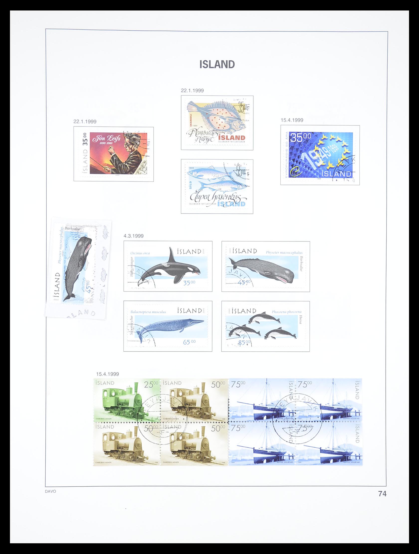33387 073 - Postzegelverzameling 33387 IJsland 1876-2008.