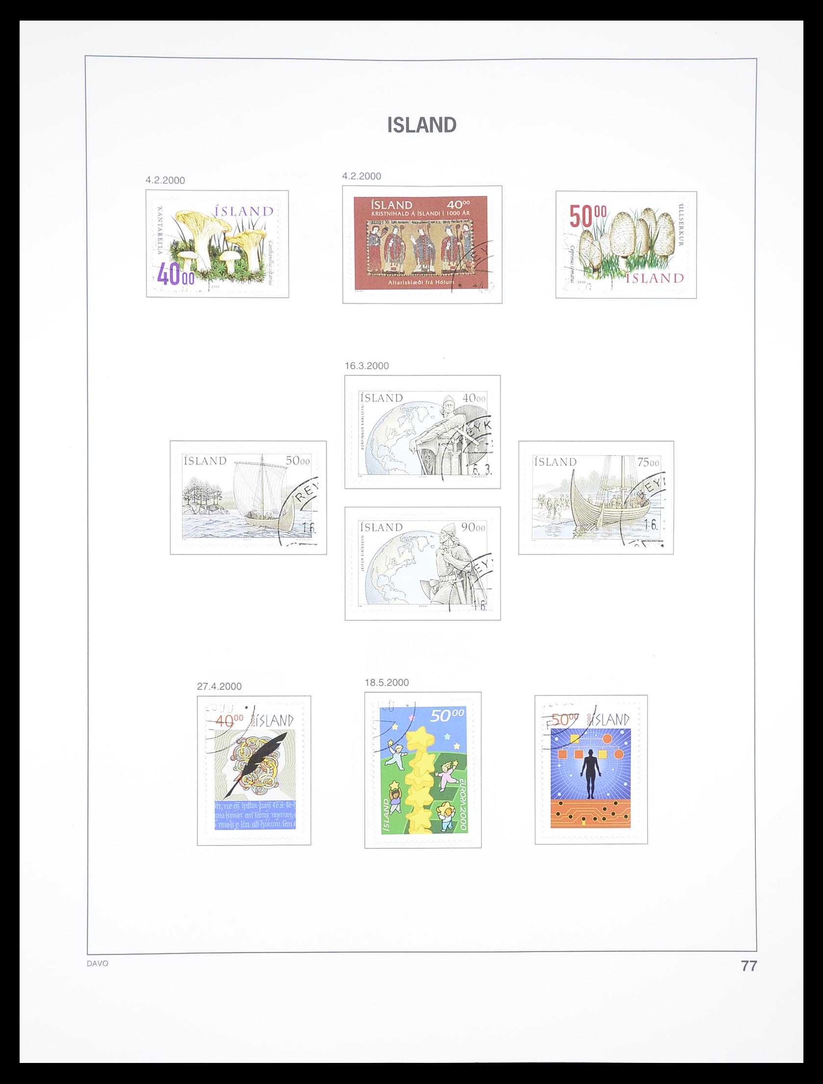 33387 076 - Postzegelverzameling 33387 IJsland 1876-2008.