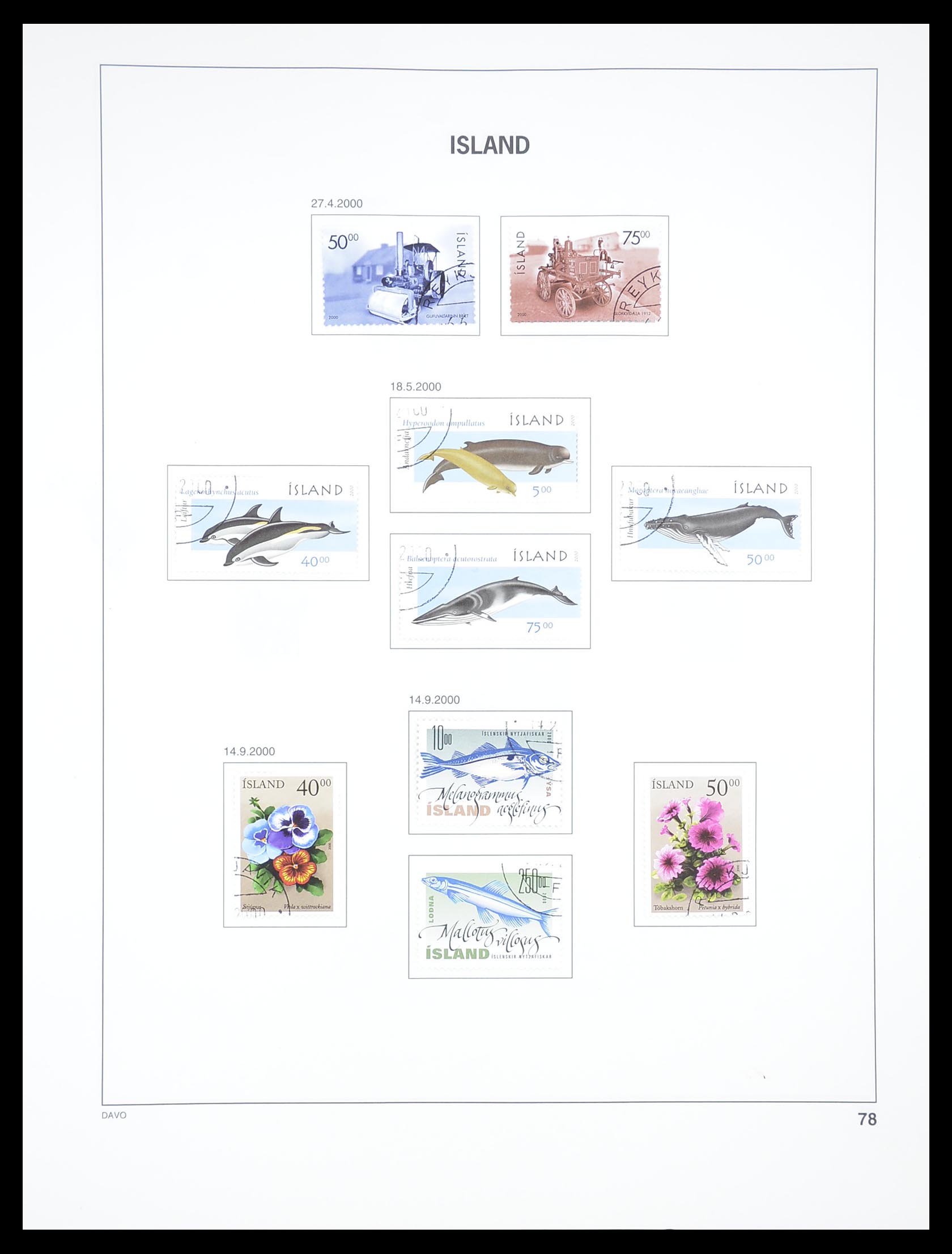 33387 077 - Postzegelverzameling 33387 IJsland 1876-2008.