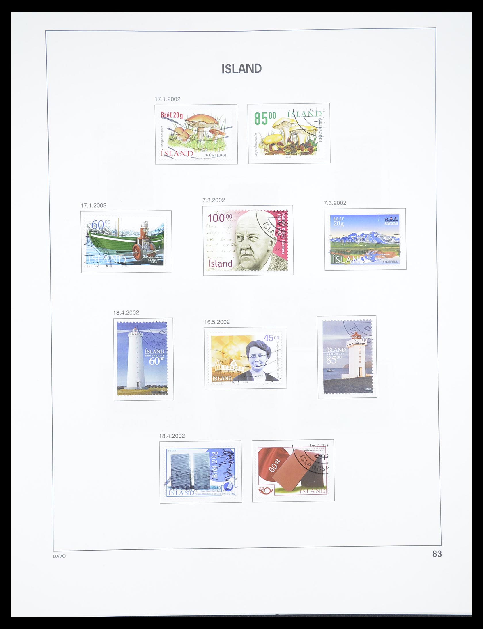 33387 082 - Postzegelverzameling 33387 IJsland 1876-2008.