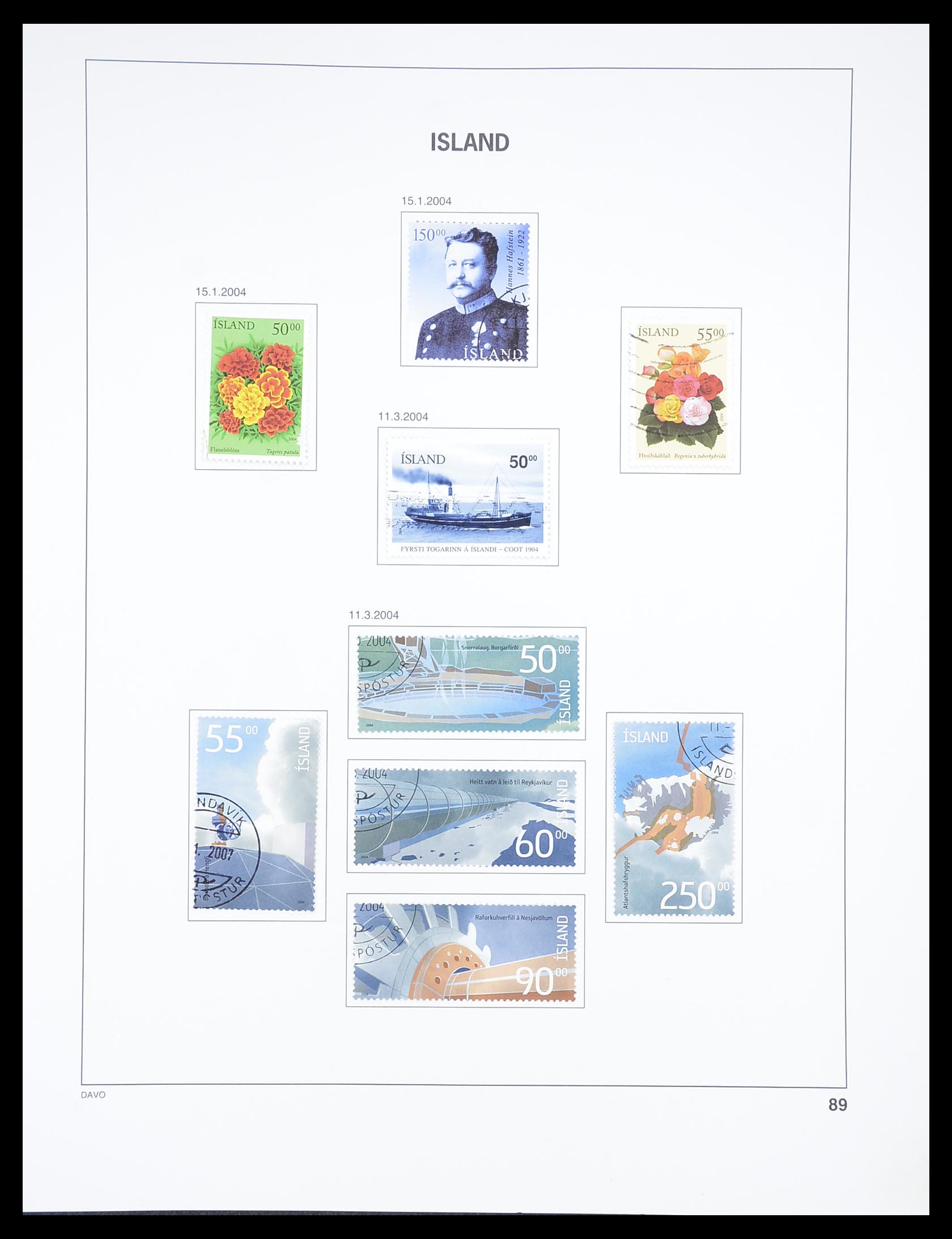 33387 088 - Postzegelverzameling 33387 IJsland 1876-2008.