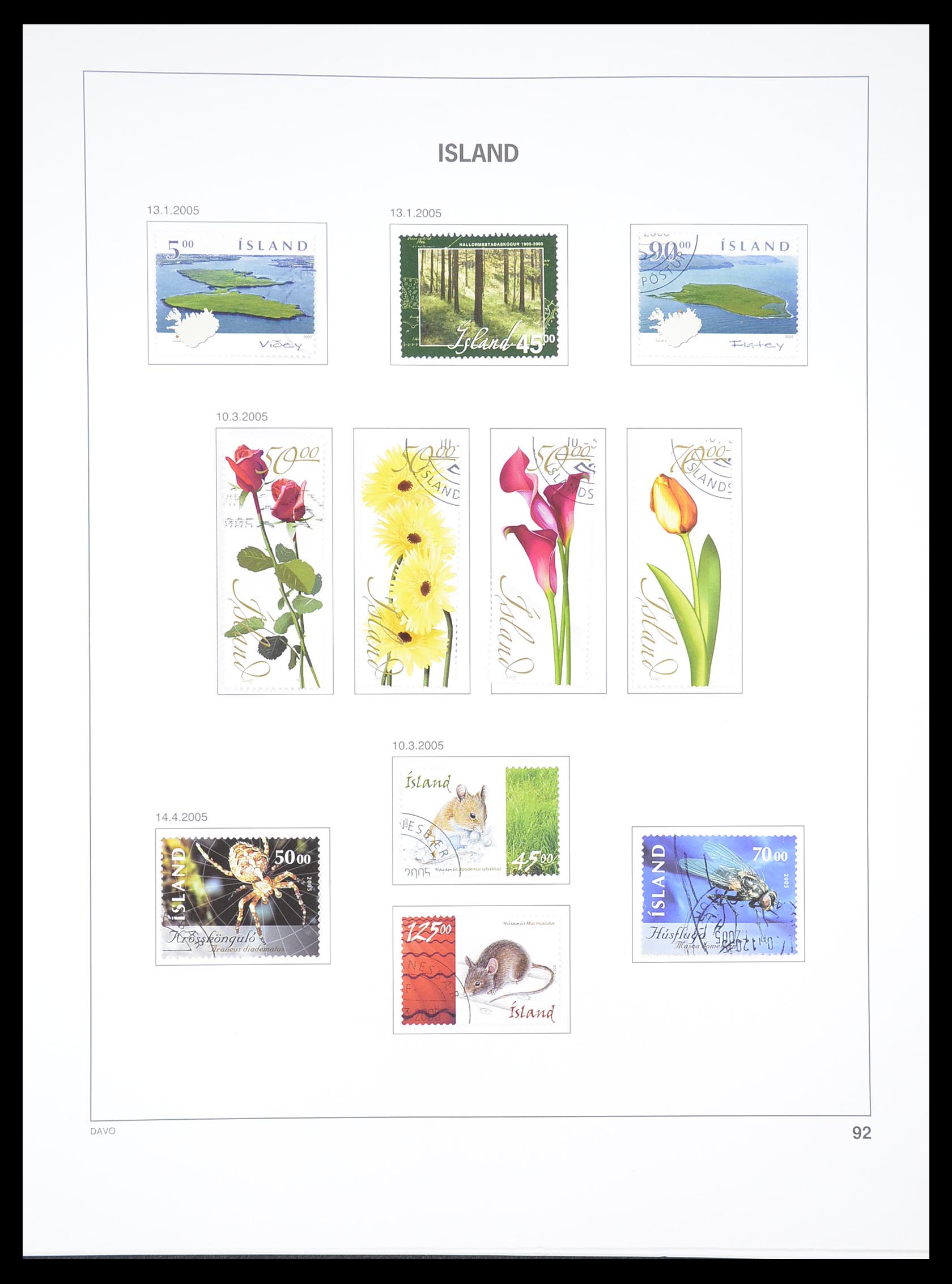 33387 091 - Postzegelverzameling 33387 IJsland 1876-2008.